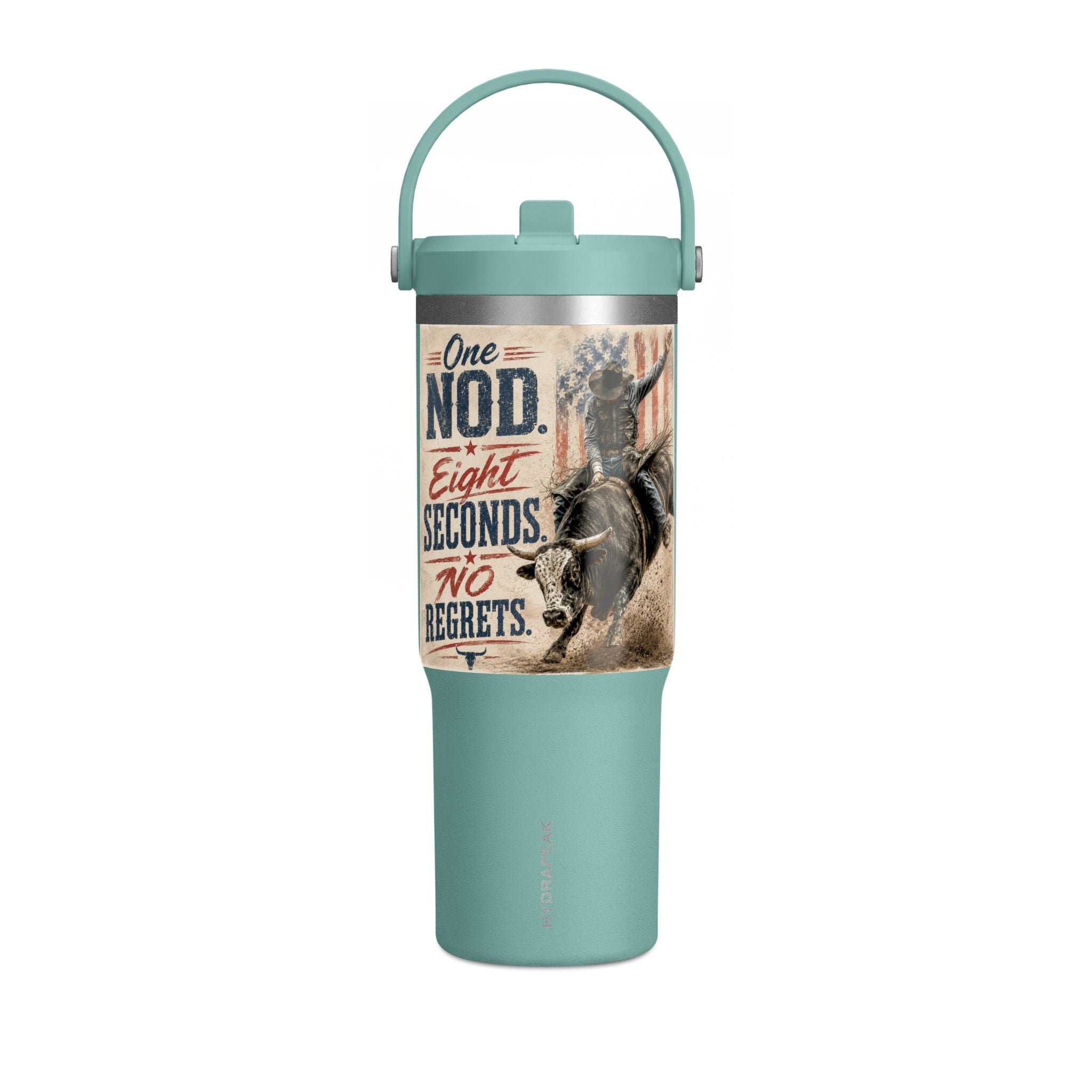 Nomad Tumbler 32oz - 'One Nod, Eight Seconds, No Regrets' Travel Tumbler