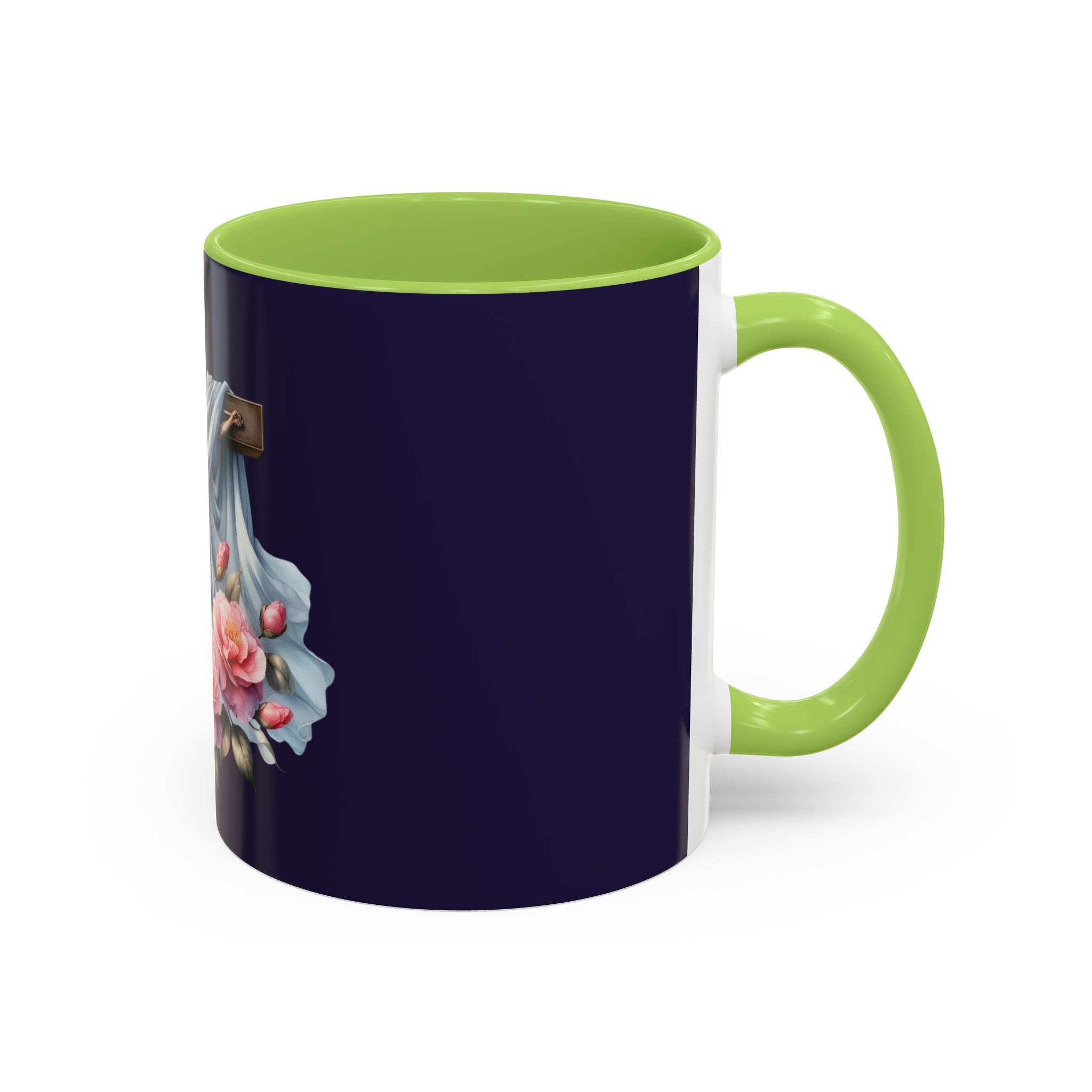 Easter Cross Coffee Mug — Floral Crucifix Accent Mug (11/15 oz)