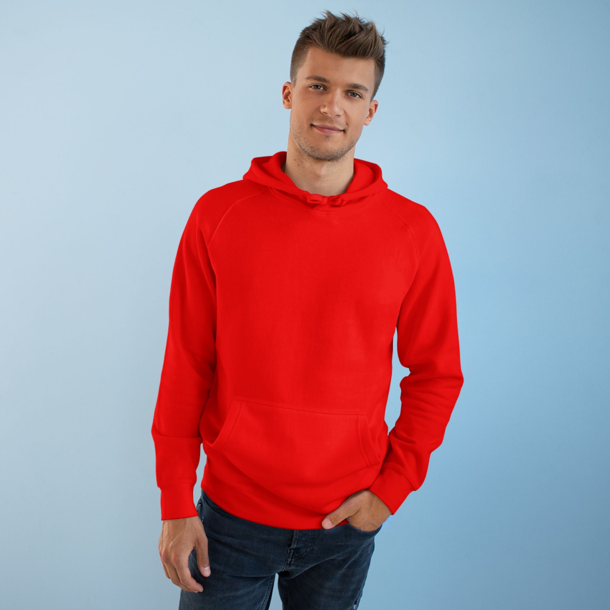 American Flag Cross Hoodie — Patriotic Skull & Wings Back Graphic
