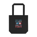 Patriotic "We The People" Cotton Tote Bag – Fourth of July USA Flag Market Bag