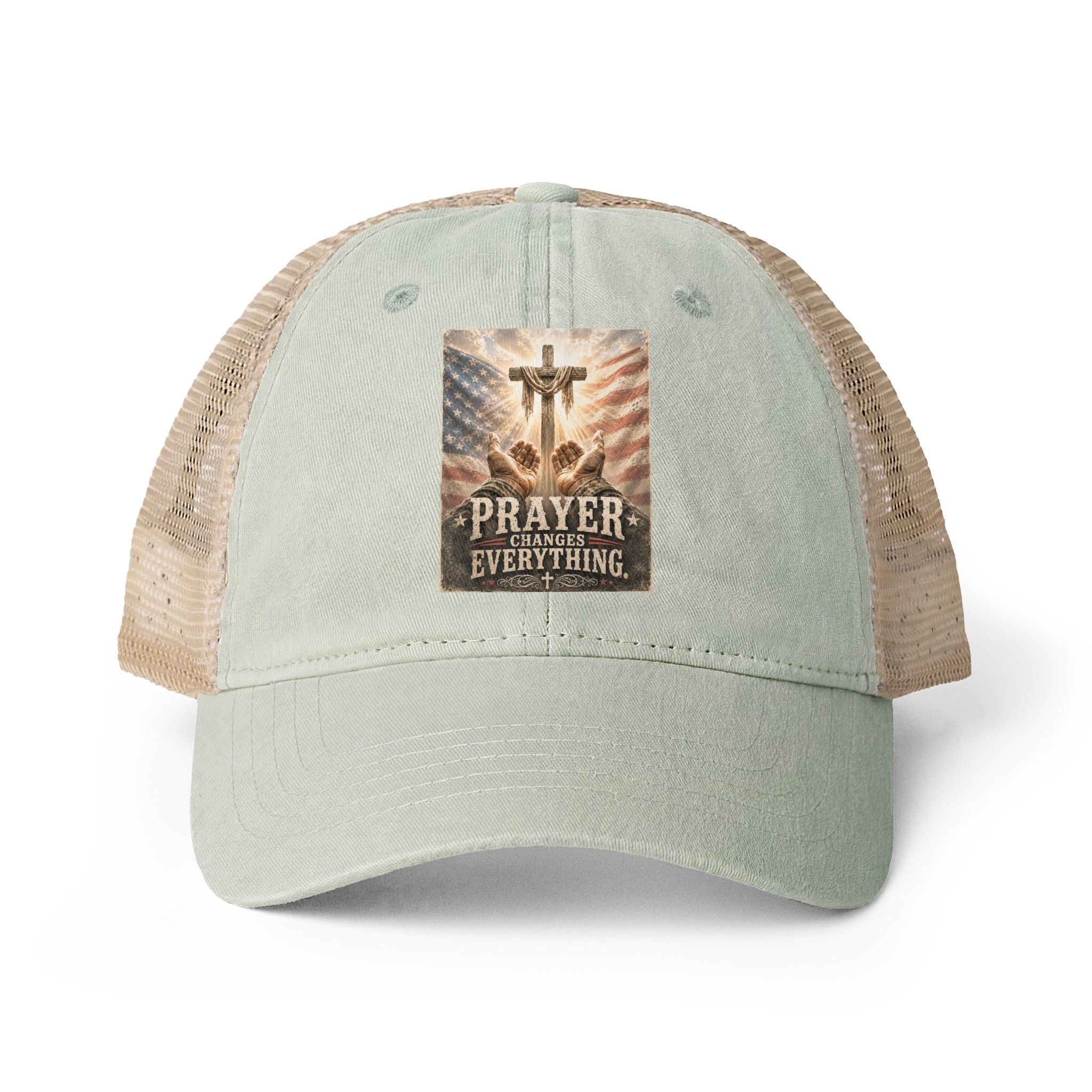 Women's Washed Mesh-Back Cap