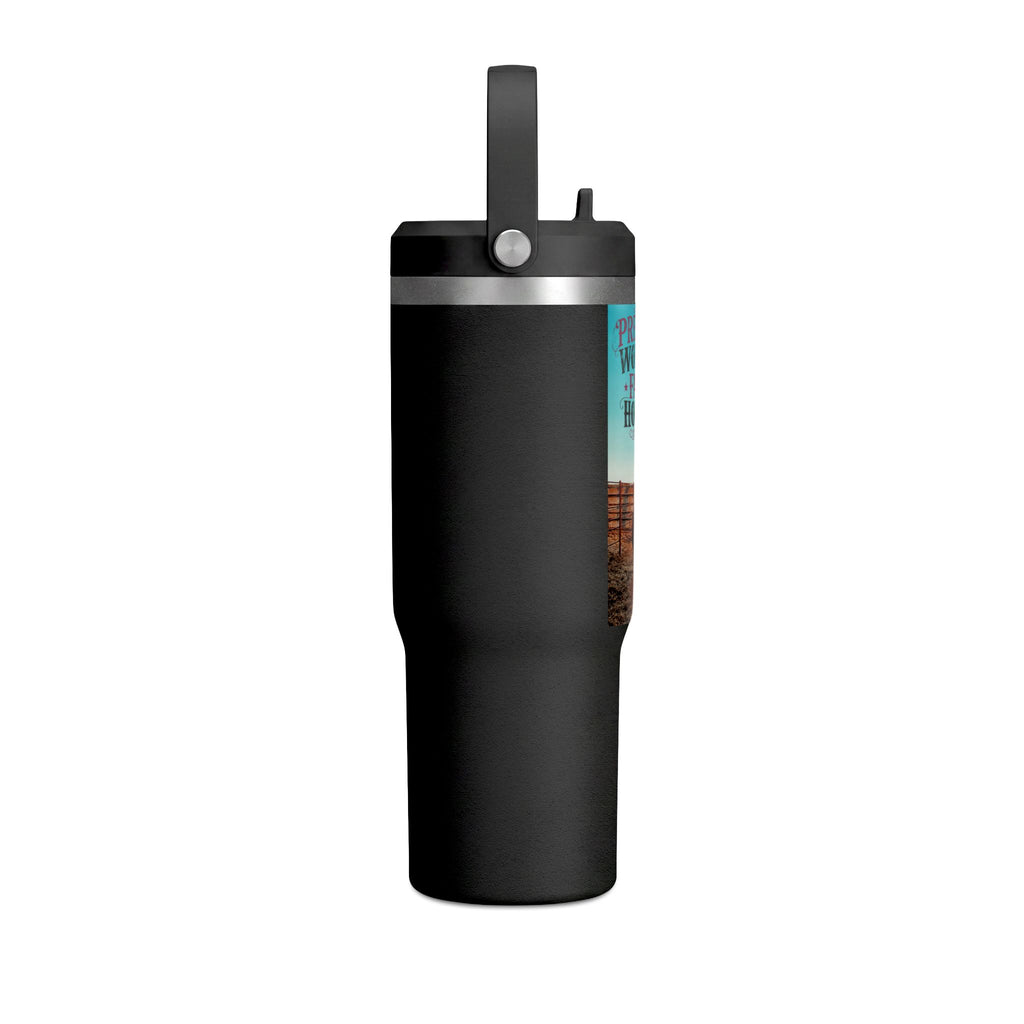 Nomad Tumbler 32oz: "Pretty Woman Rides Fast Horses" Cowboy Travel Tumbler