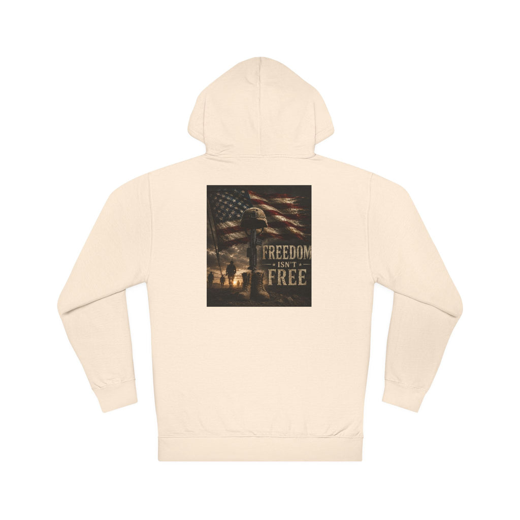 Patriotic Freedom Hoodie – American Flag 'Freedom Isn’t Free' Graphic Hoodie