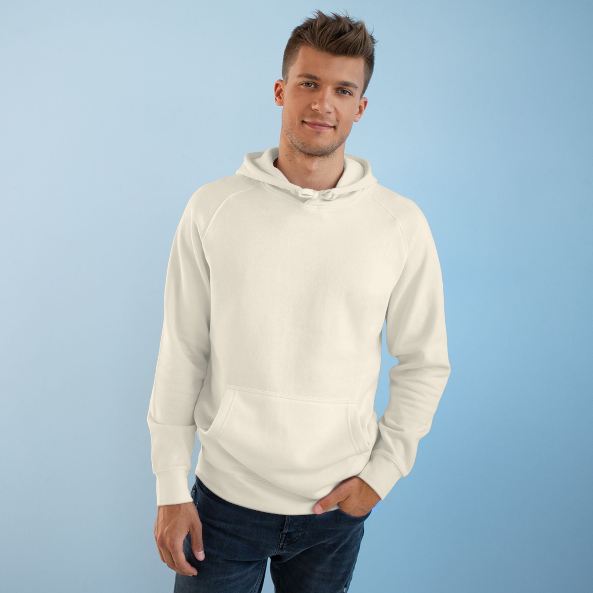 American Flag Cross Hoodie — Patriotic Skull & Wings Back Graphic