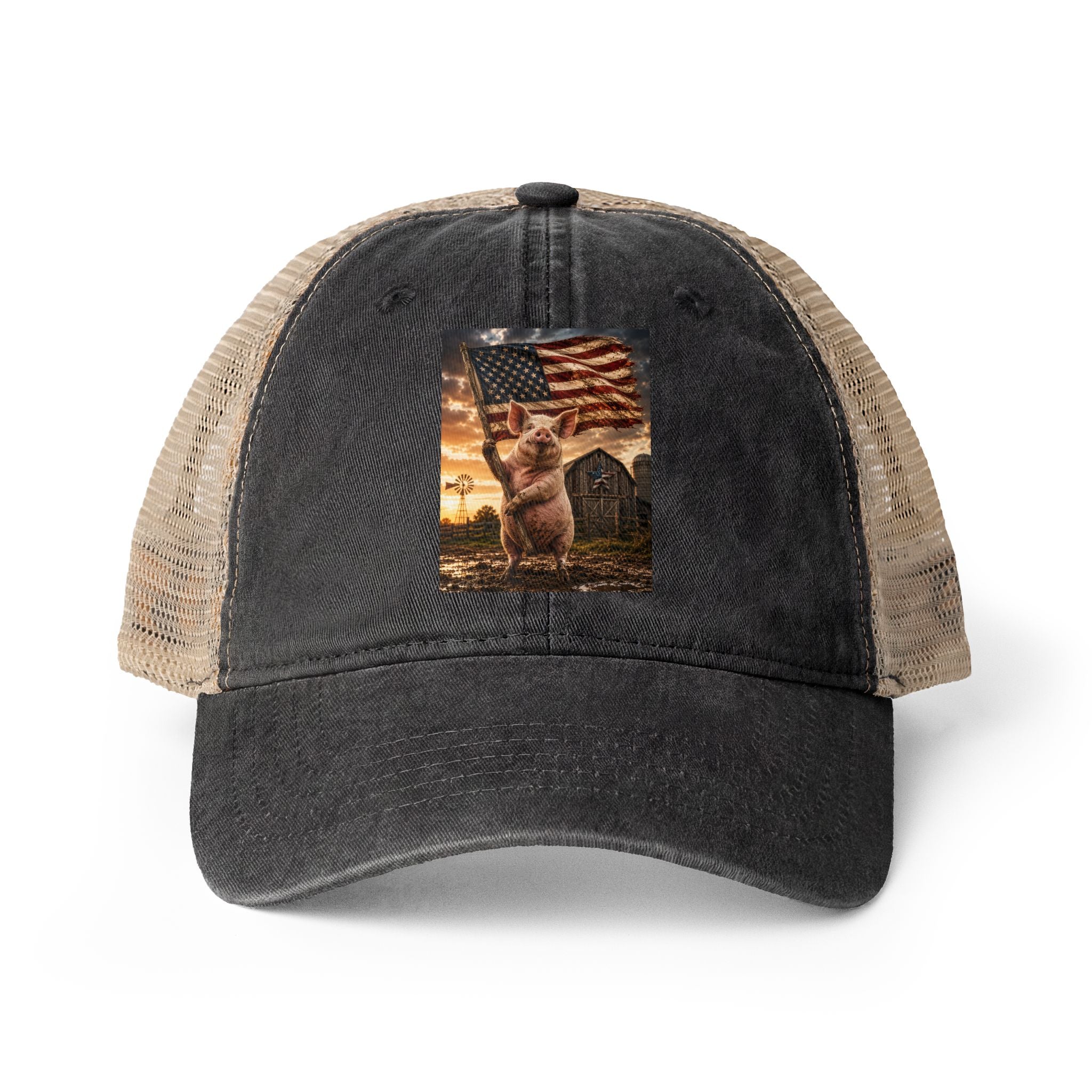 Women's Washed Mesh-Back Cap