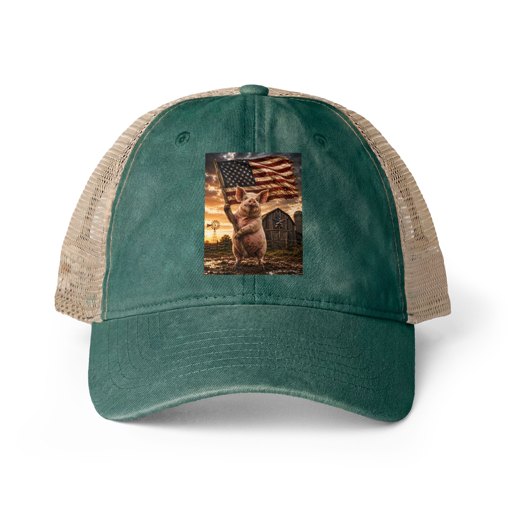 Women's Washed Mesh-Back Cap