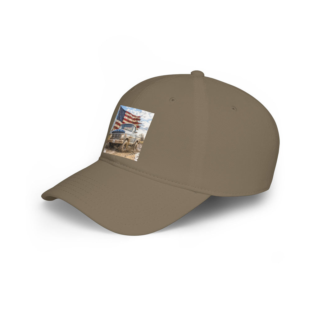 Patriotic Truck Baseball Cap — American Flag Off-Road Vintage Hat