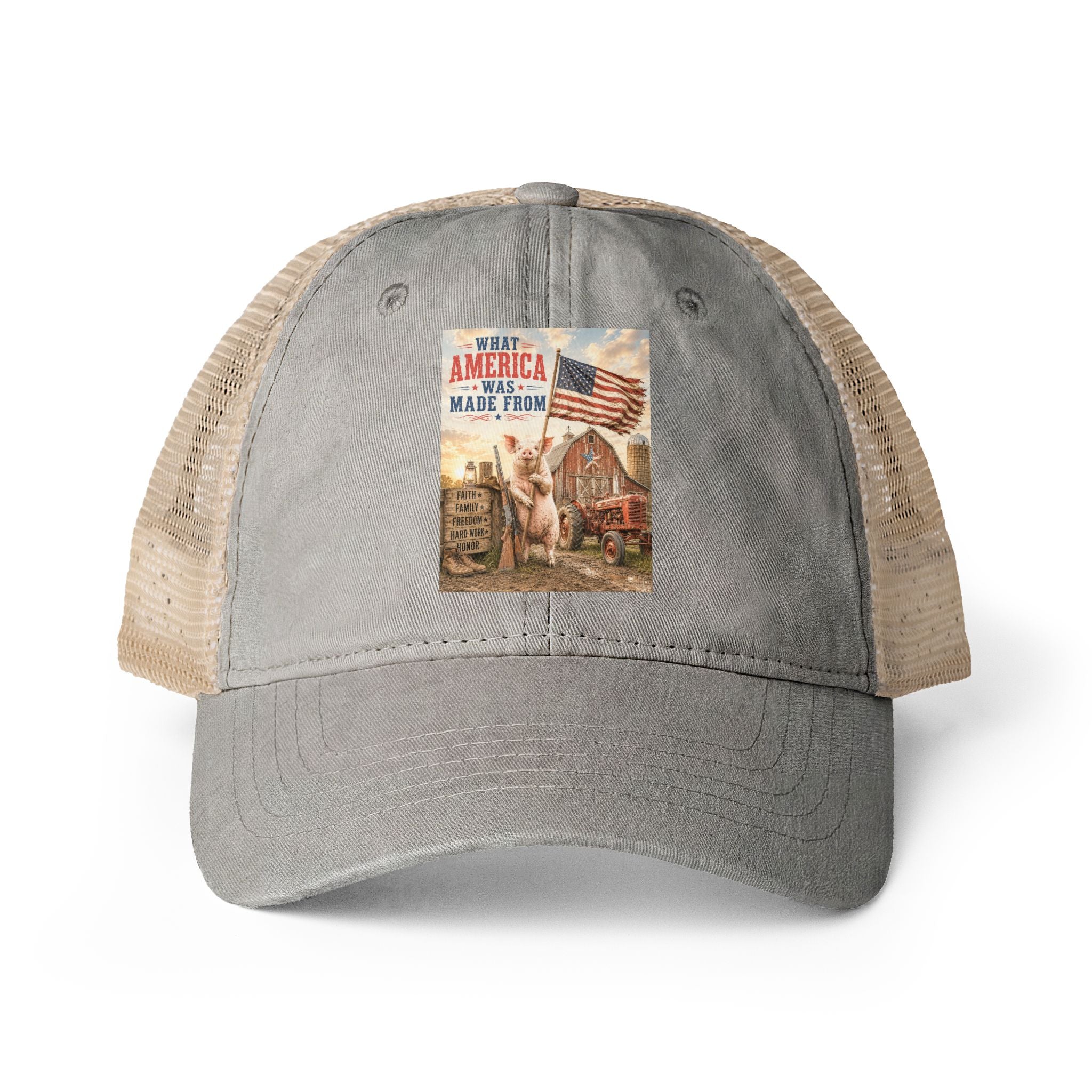Women's Washed Mesh-Back Cap