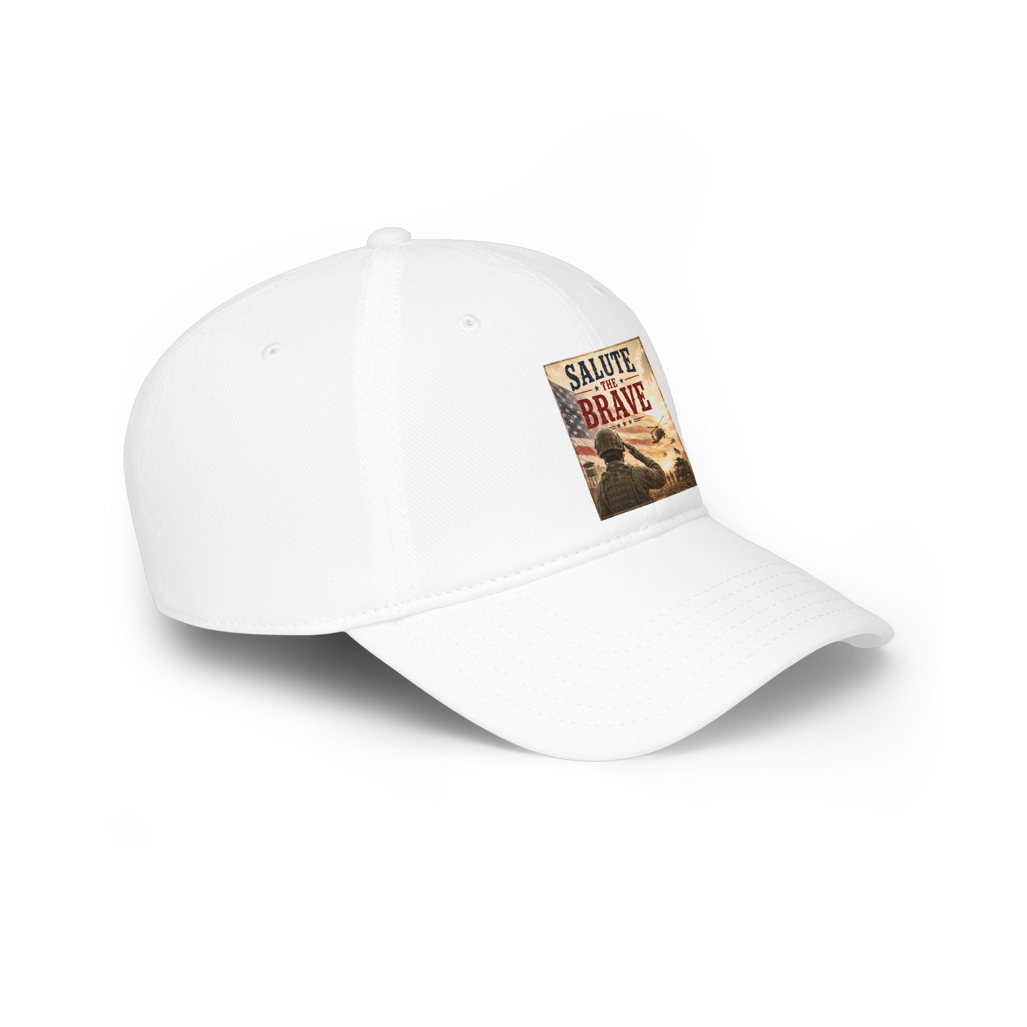 Salute the Brave Cap - Patriotic Military Tribute Baseball Hat