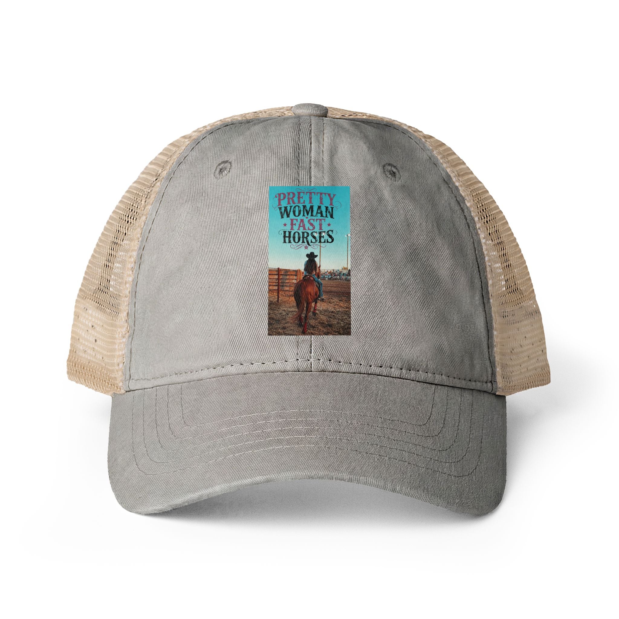 Women's Washed Mesh-Back Cap