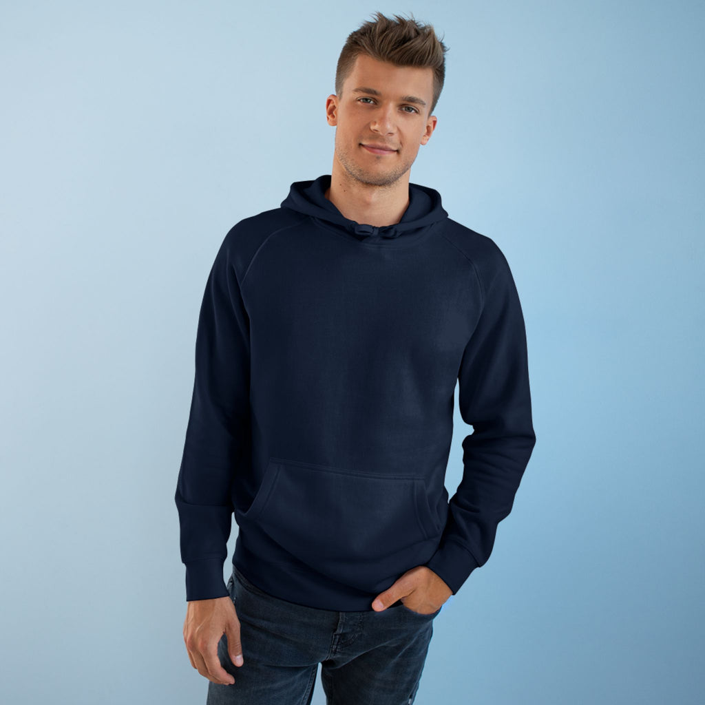 American Flag Cross Hoodie — Patriotic Skull & Wings Back Graphic