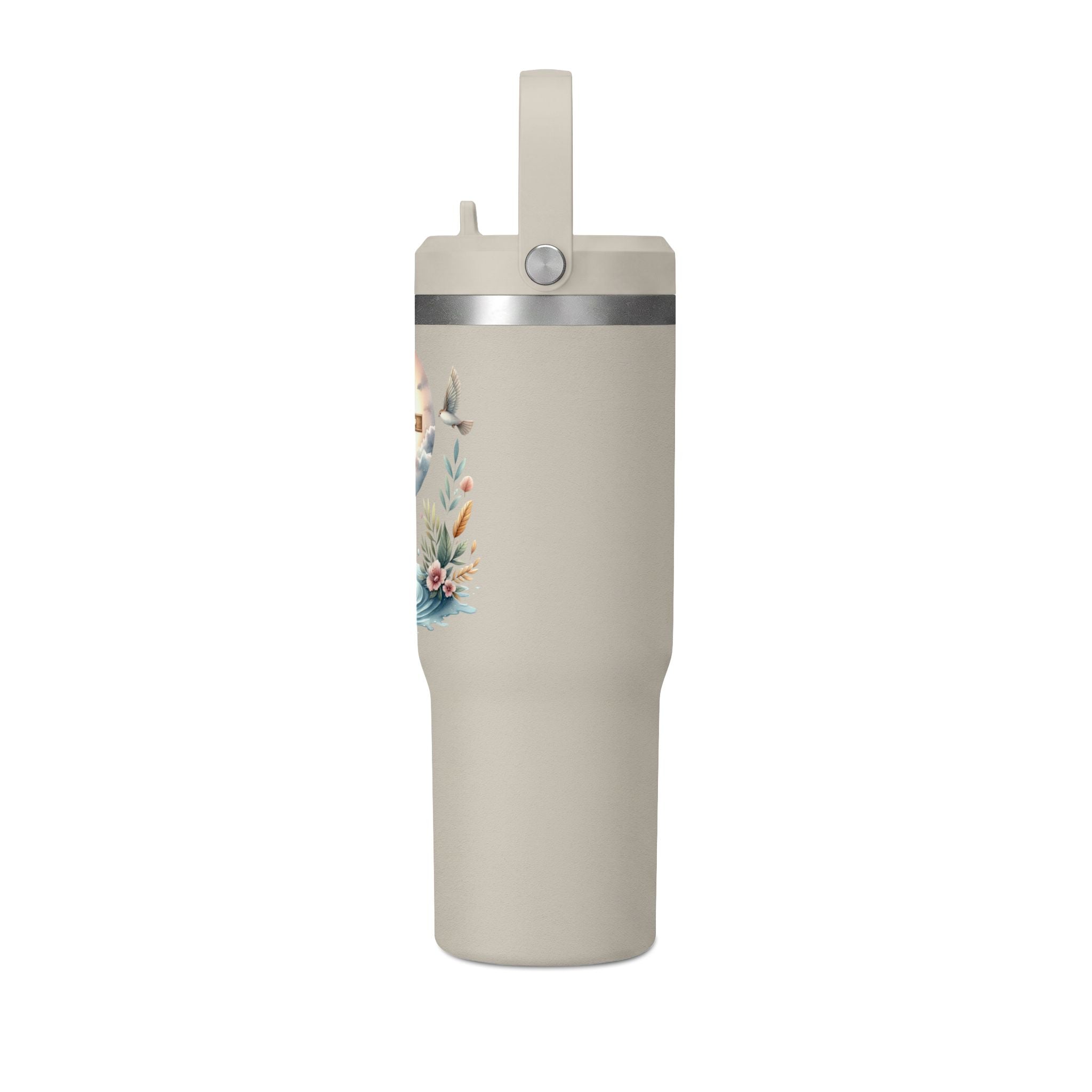 32oz Faith Tumbler — Cross & Dove Spiritual Travel Mug
