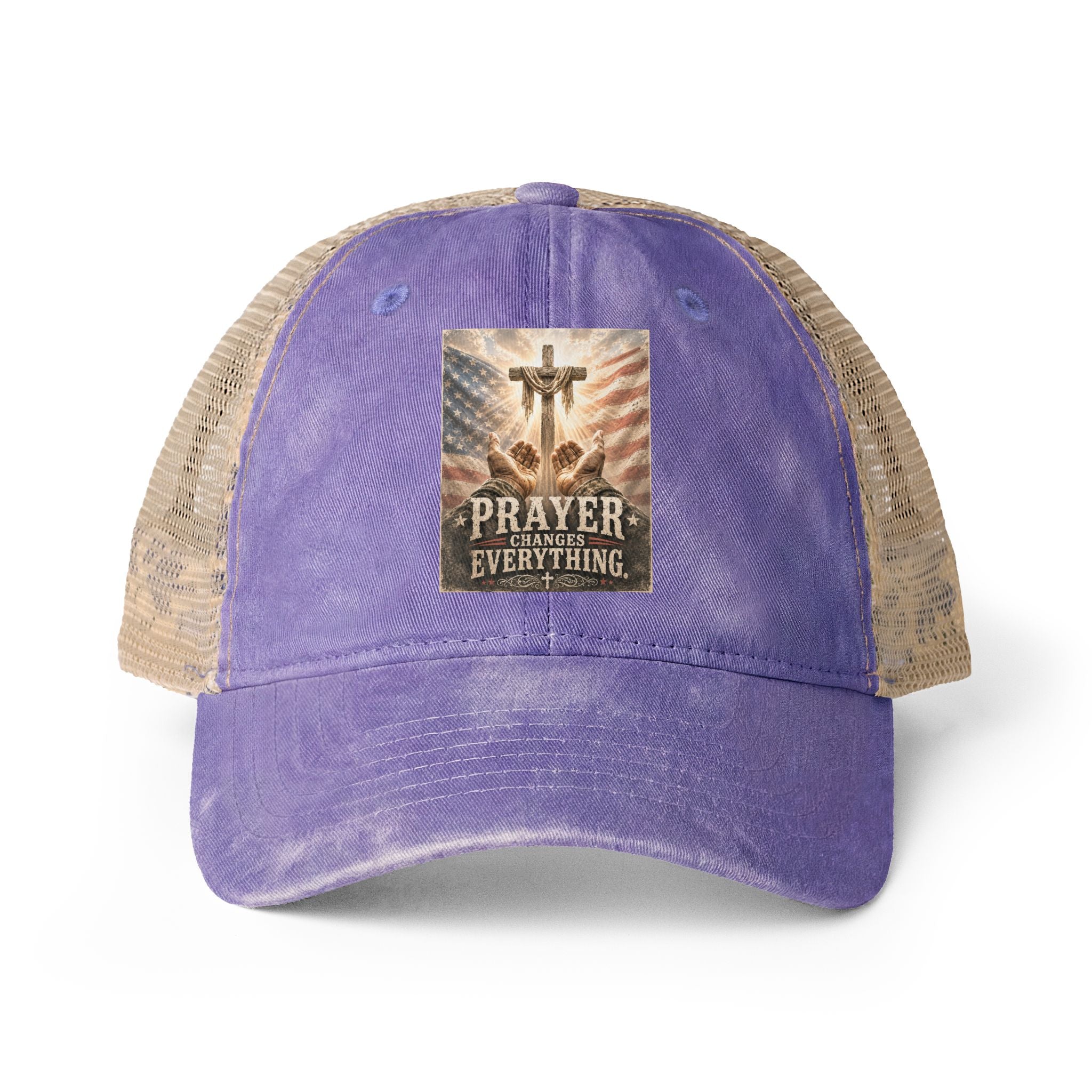 Women's Washed Mesh-Back Cap