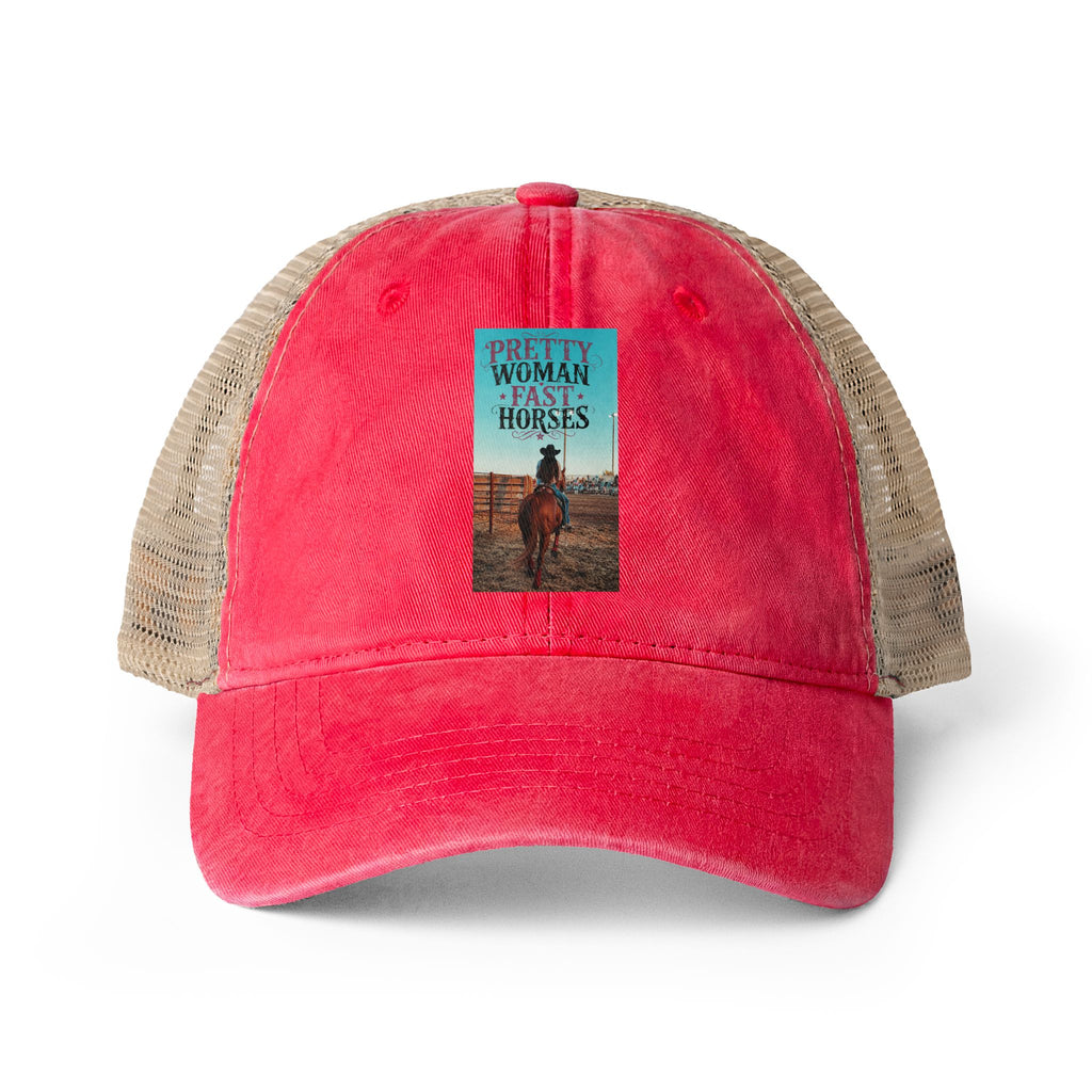 Women's Washed Mesh-Back Cap