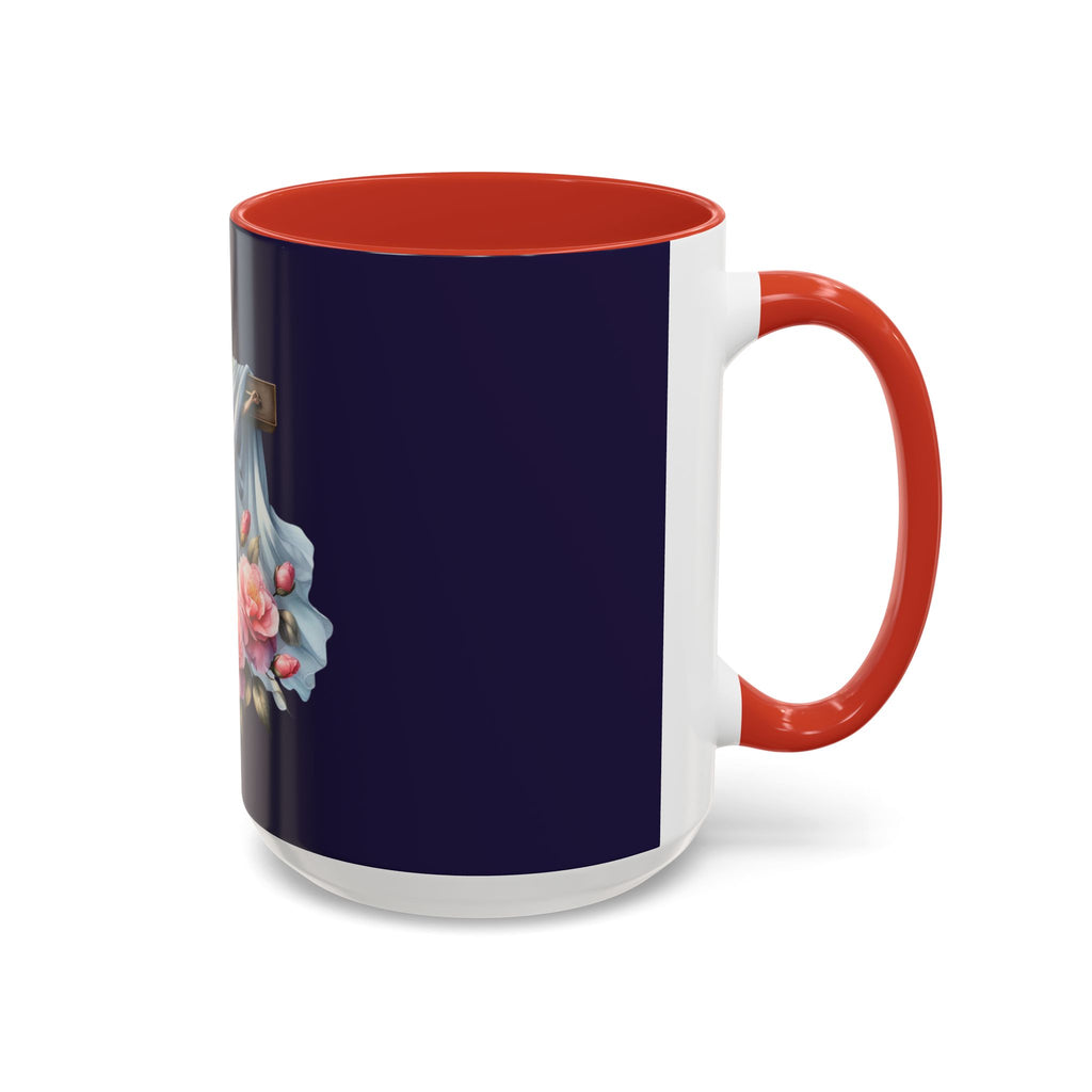 Easter Cross Coffee Mug — Floral Crucifix Accent Mug (11/15 oz)