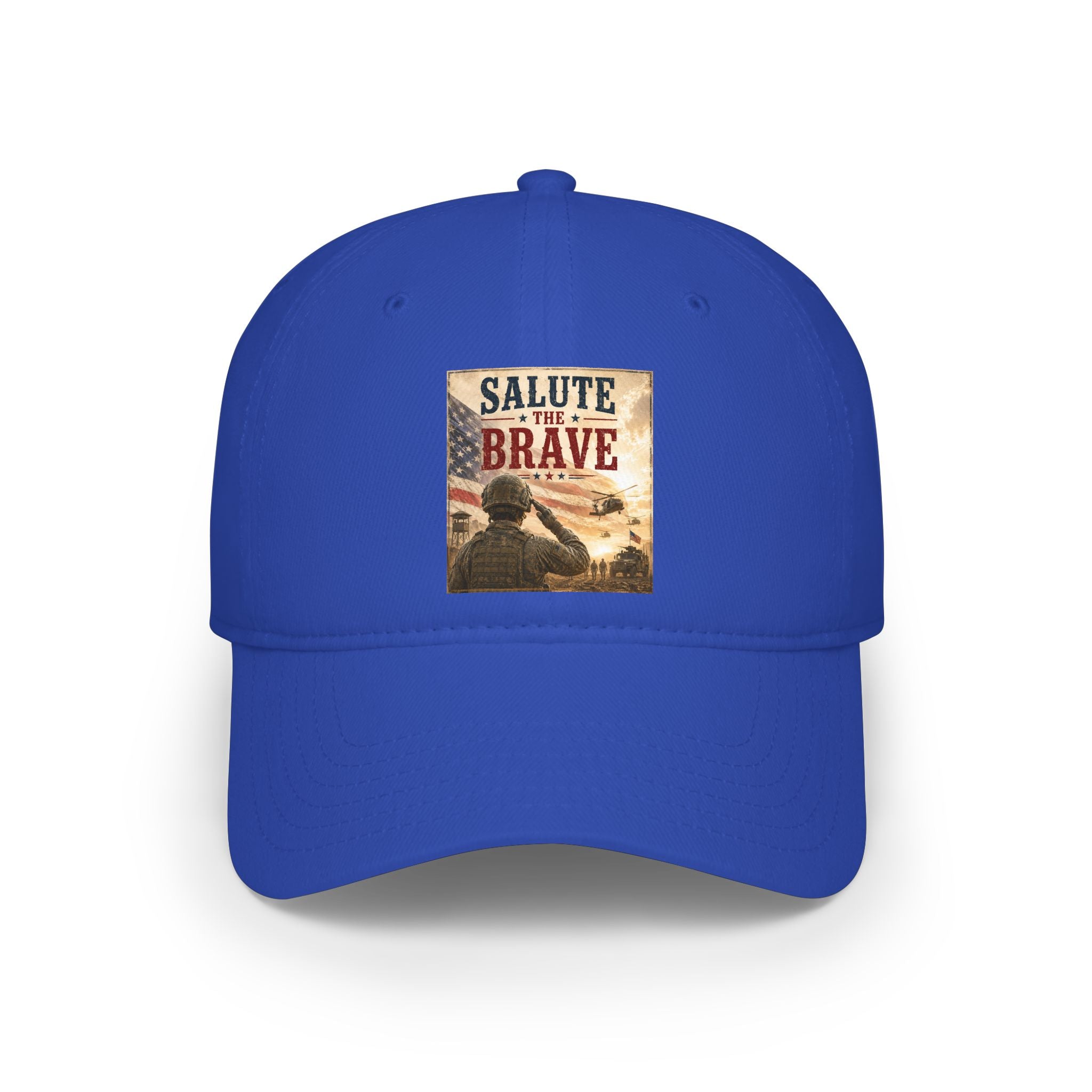 Salute the Brave Cap - Patriotic Military Tribute Baseball Hat