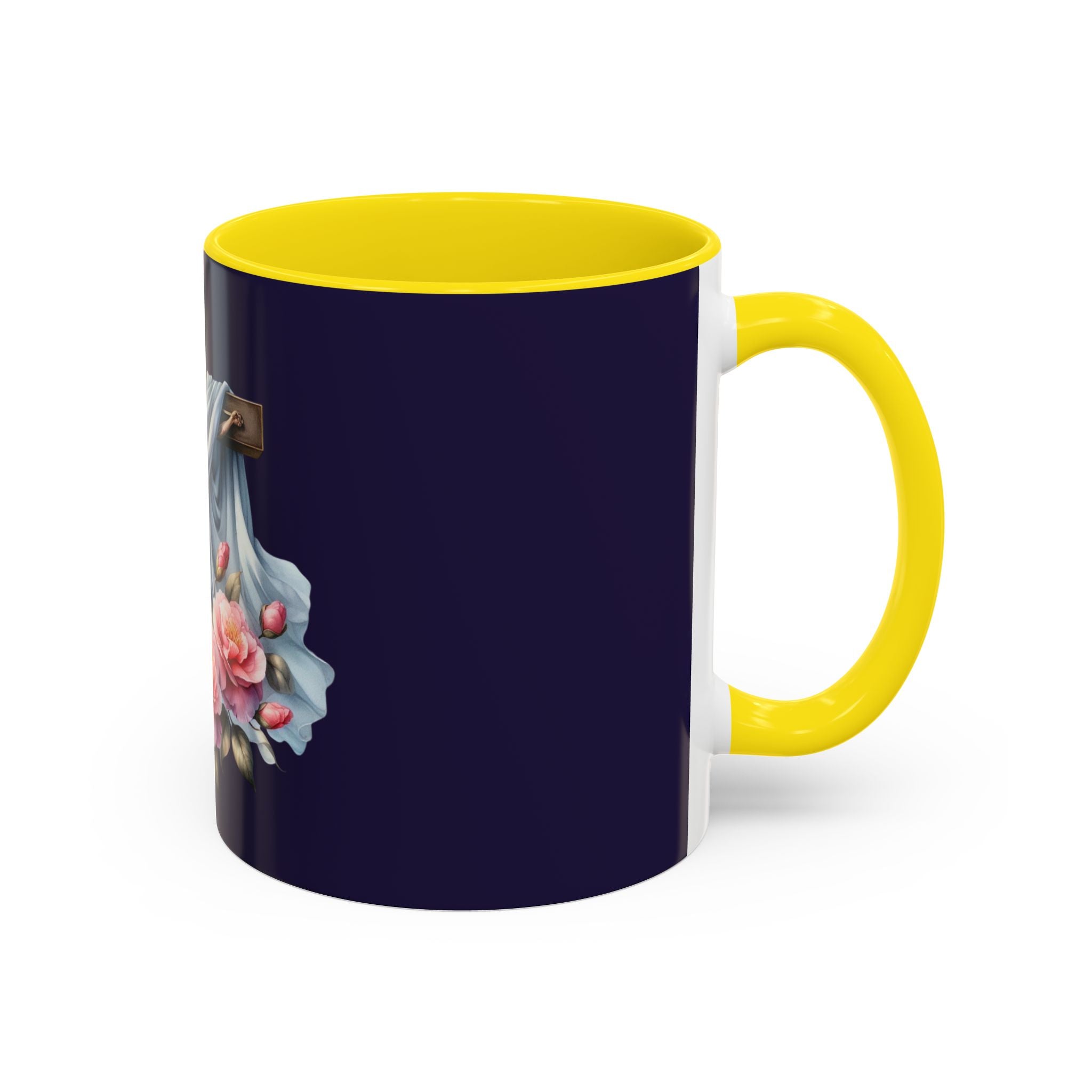 Easter Cross Coffee Mug — Floral Crucifix Accent Mug (11/15 oz)