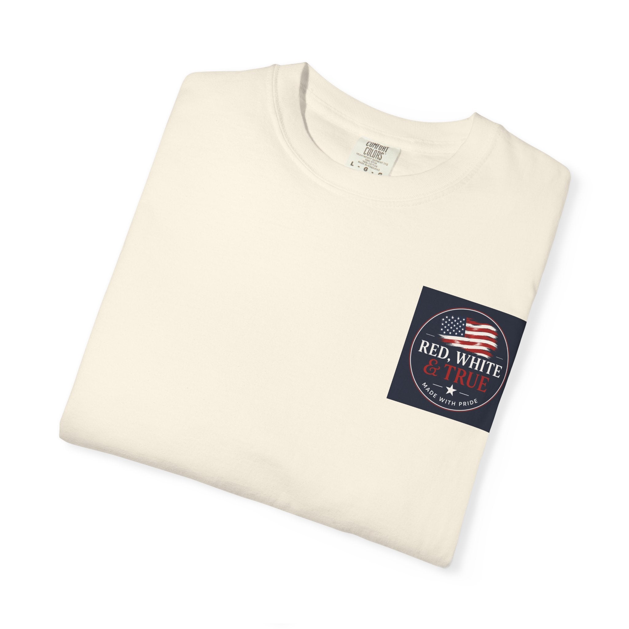 American Eagle Cross T-Shirt — Patriotic Red White & Brave Graphic Tee