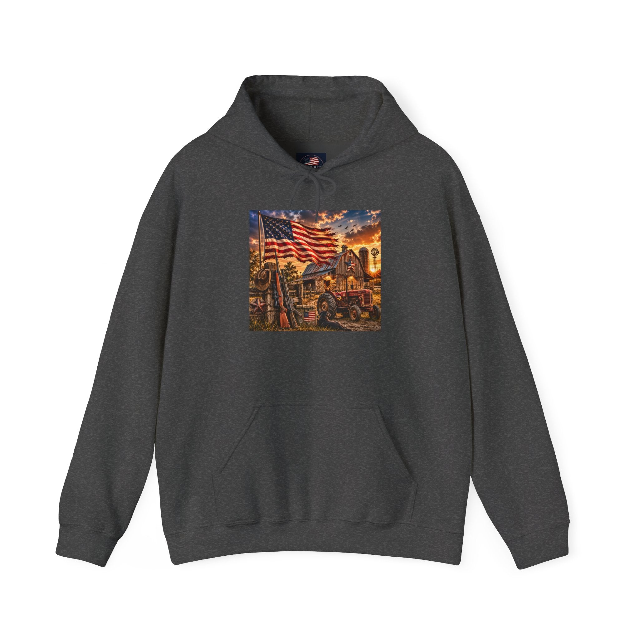 Patriotic Memorial Hoodie – American Flag Firefighter Tribute Sweatshirt