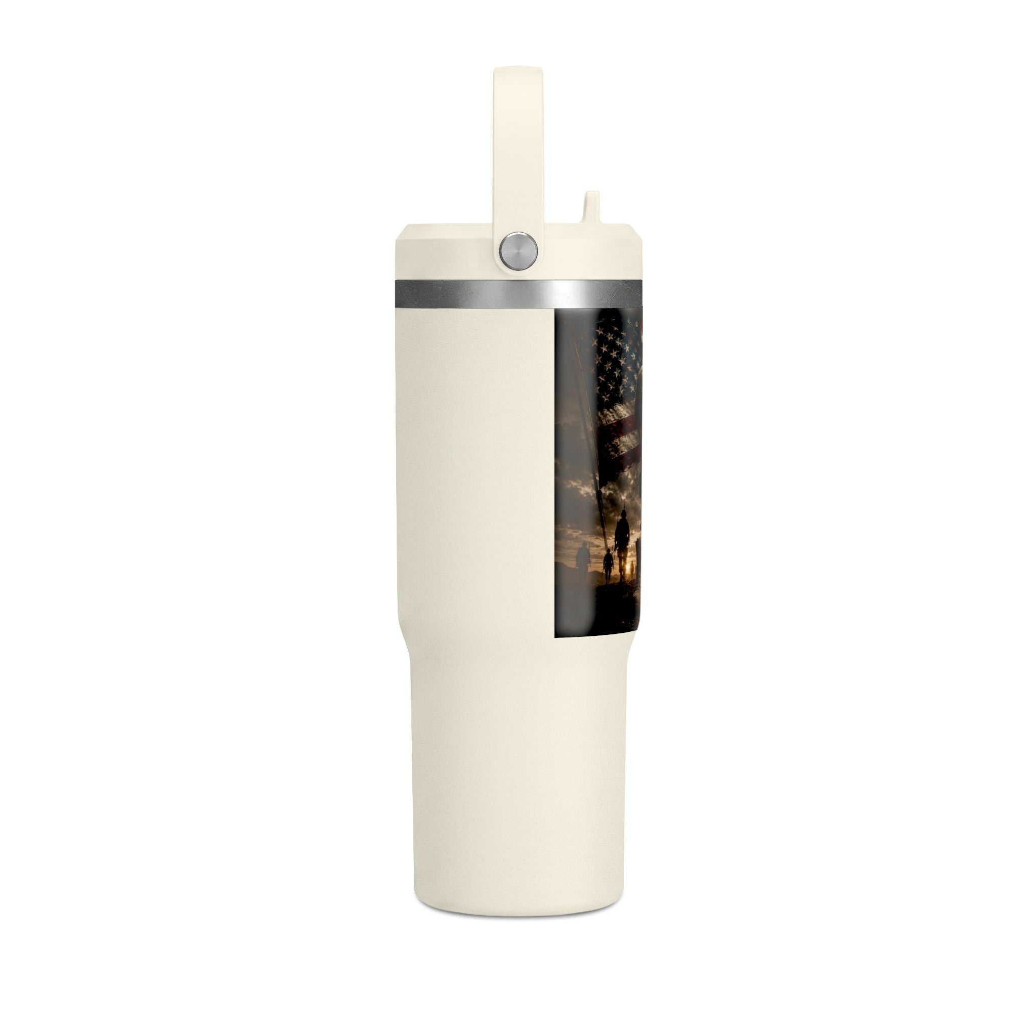 32oz Nomad Tumbler — Patriotic "Freedom Isn’t Free" Military Travel Tumbler