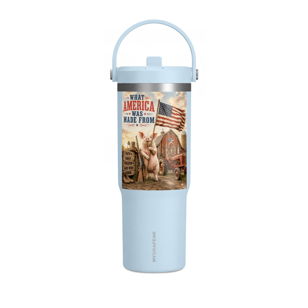 Nomad Tumbler 32oz – Patriotic Farmhouse Travel Tumbler (What America Was Made From)