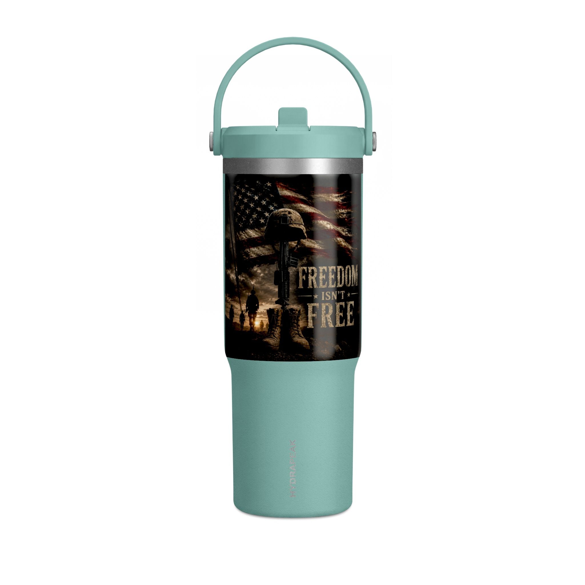 32oz Nomad Tumbler — Patriotic "Freedom Isn’t Free" Military Travel Tumbler