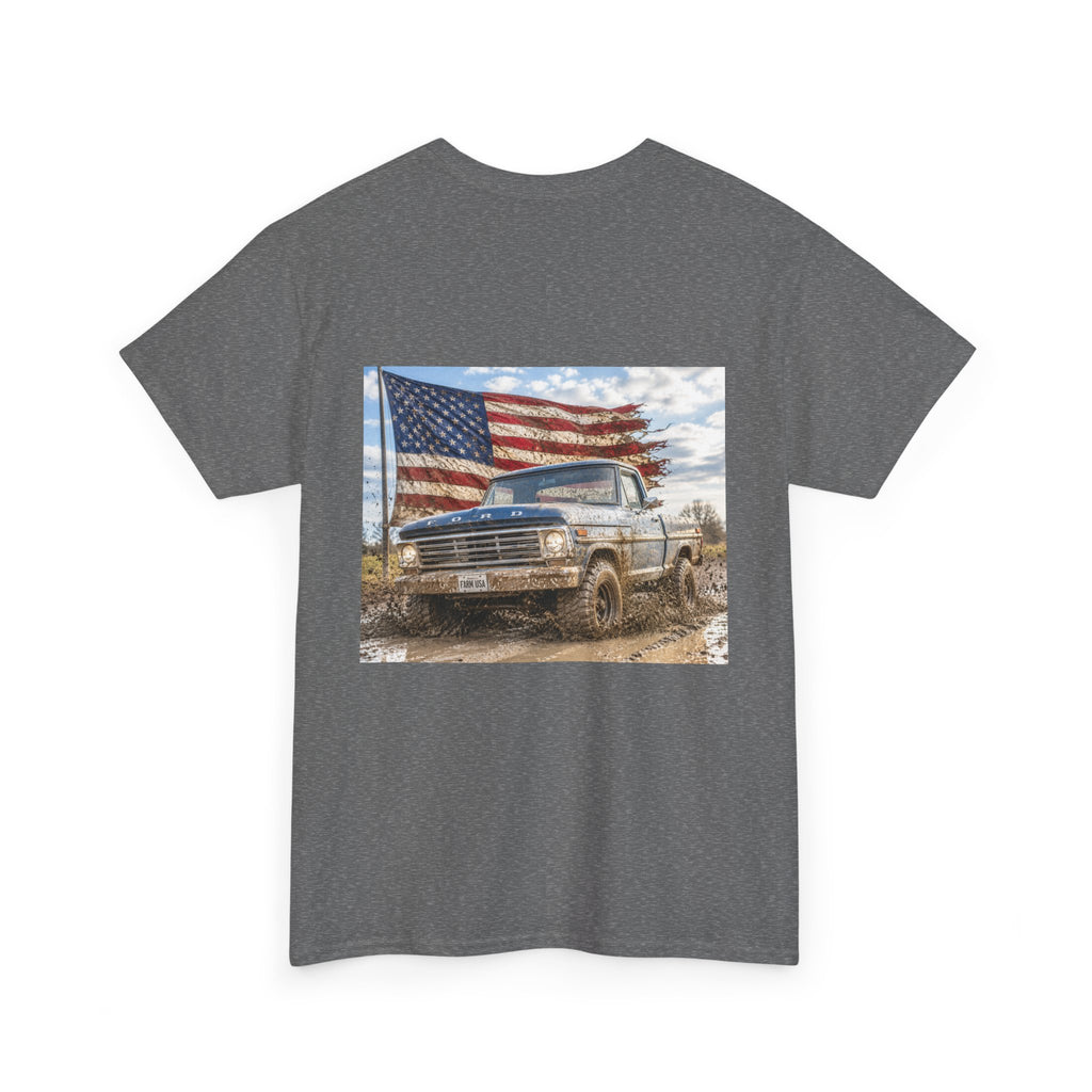 Patriotic Truck T-Shirt — American Flag Off-Road Graphic Tee