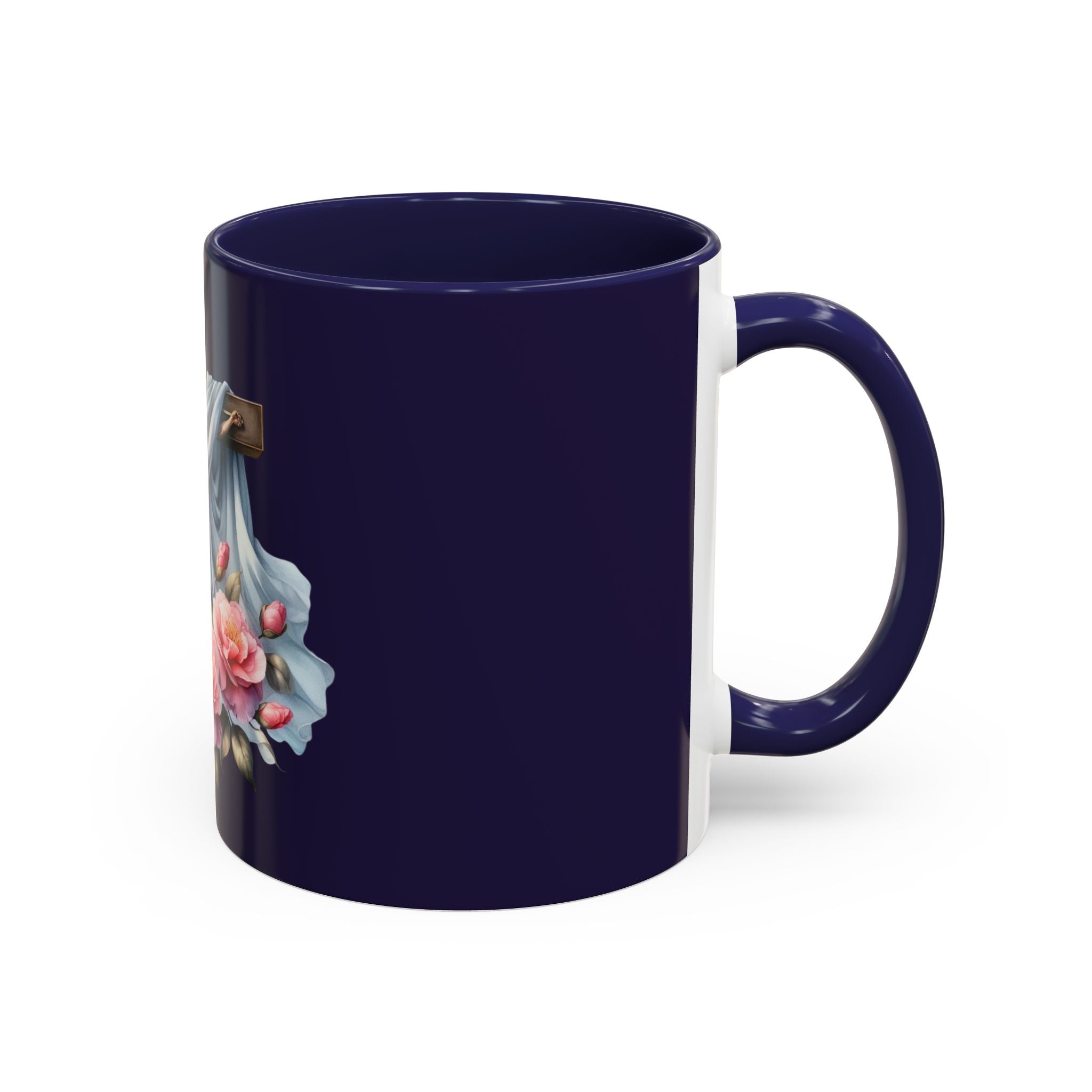 Easter Cross Coffee Mug — Floral Crucifix Accent Mug (11/15 oz)