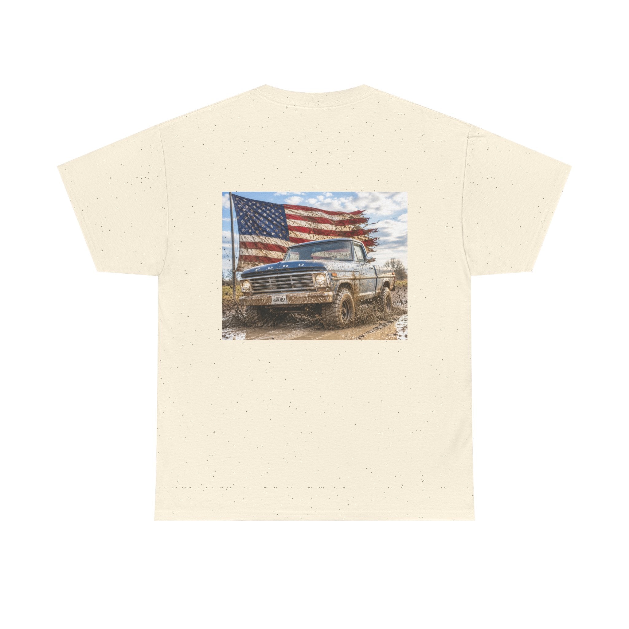 Patriotic Truck T-Shirt — American Flag Off-Road Graphic Tee