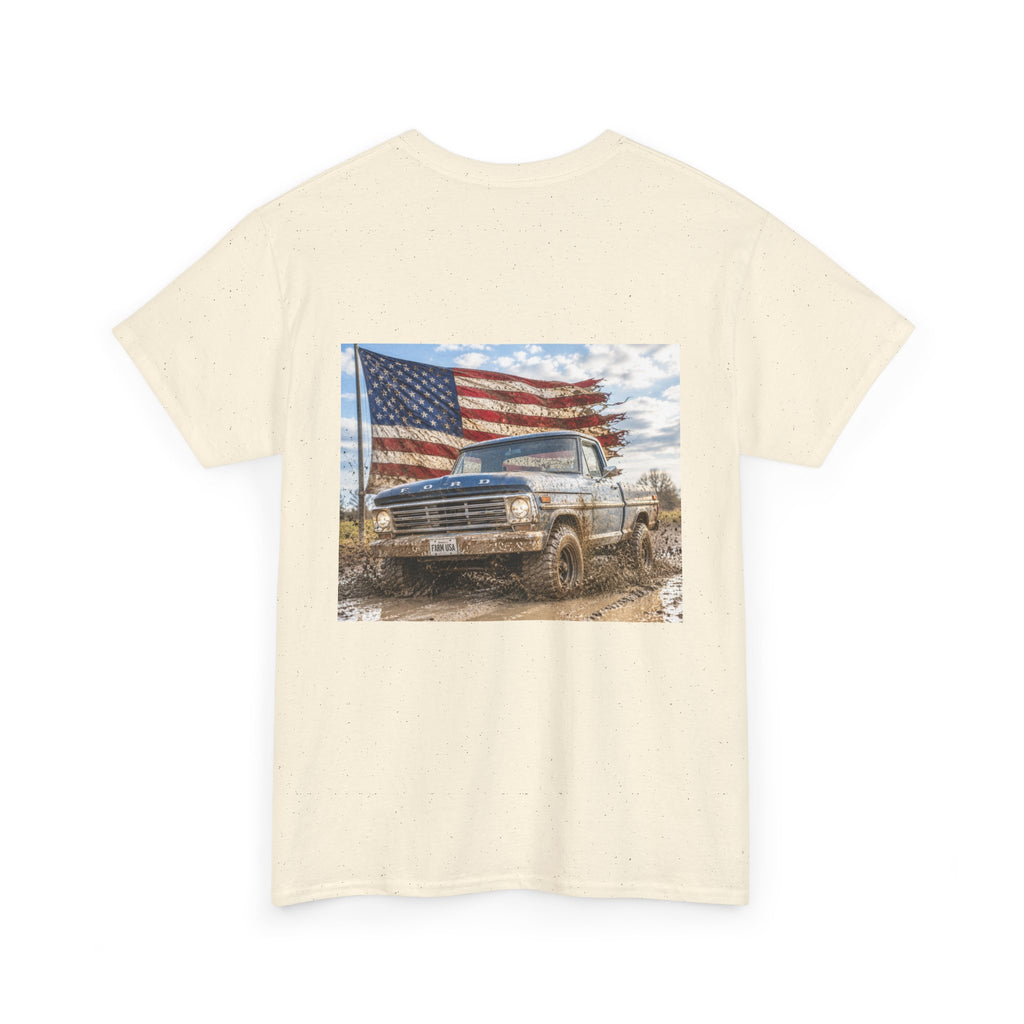 Patriotic Truck T-Shirt — American Flag Off-Road Graphic Tee