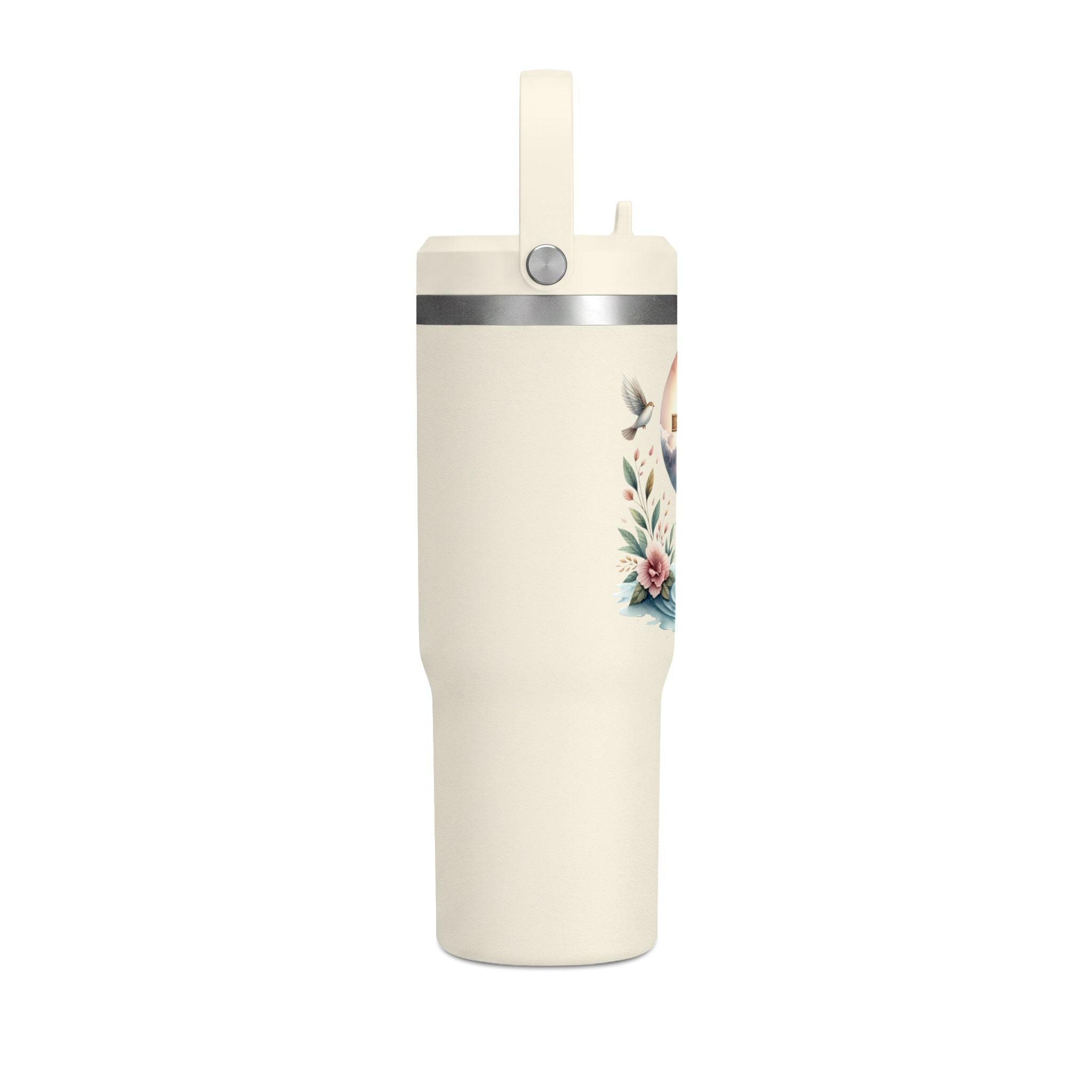 32oz Faith Tumbler — Cross & Dove Spiritual Travel Mug