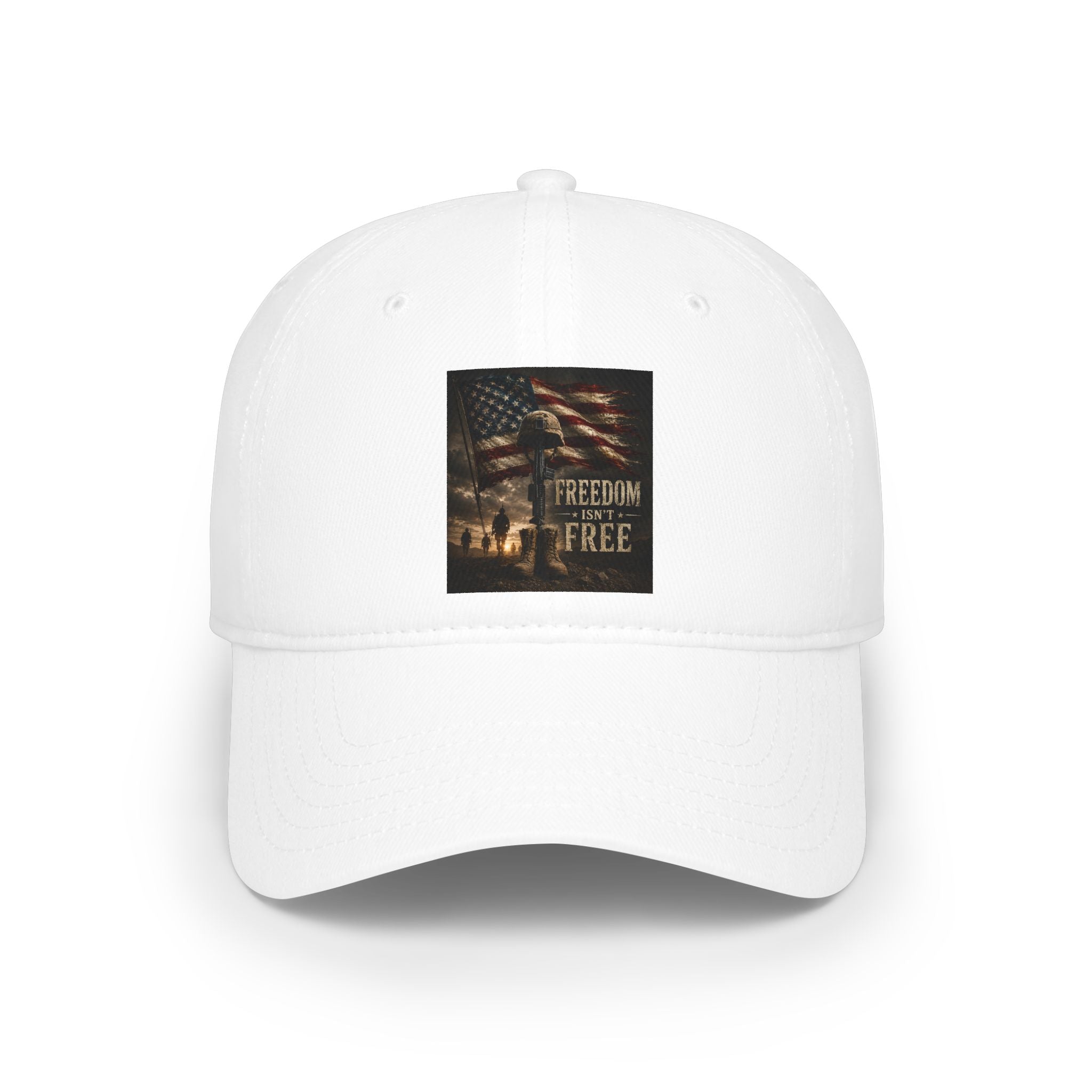 Patriotic 'Freedom Isn't Free' Low Profile Baseball Cap