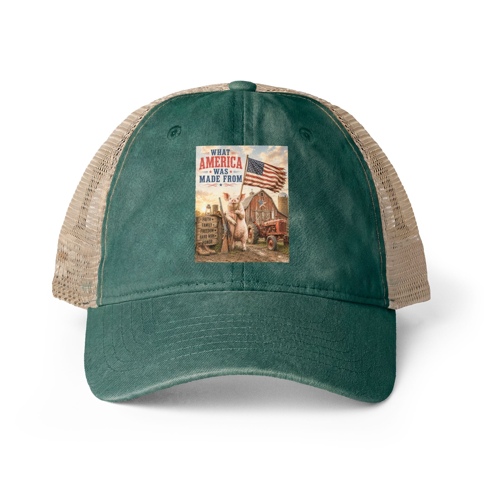 Women's Washed Mesh-Back Cap