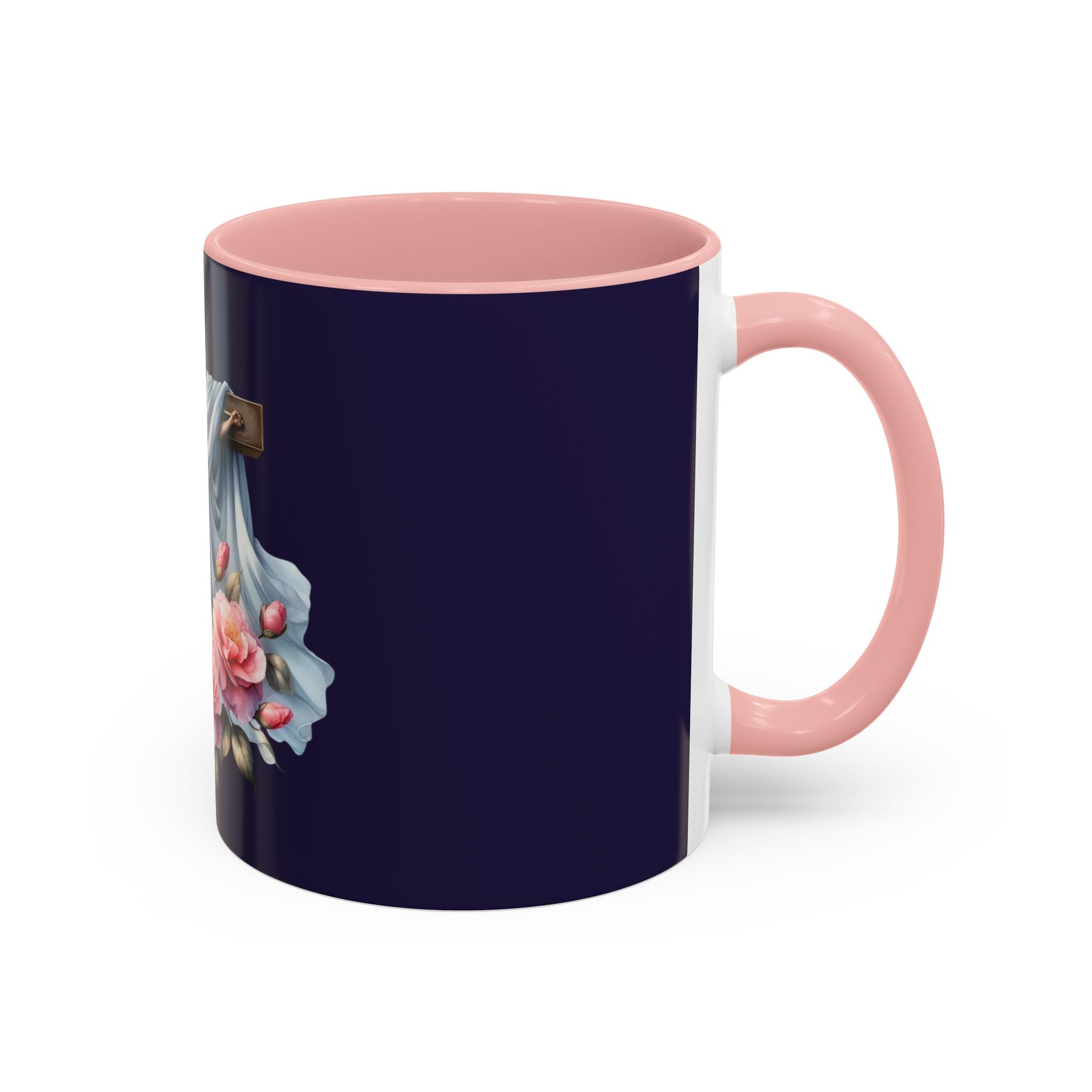 Easter Cross Coffee Mug — Floral Crucifix Accent Mug (11/15 oz)