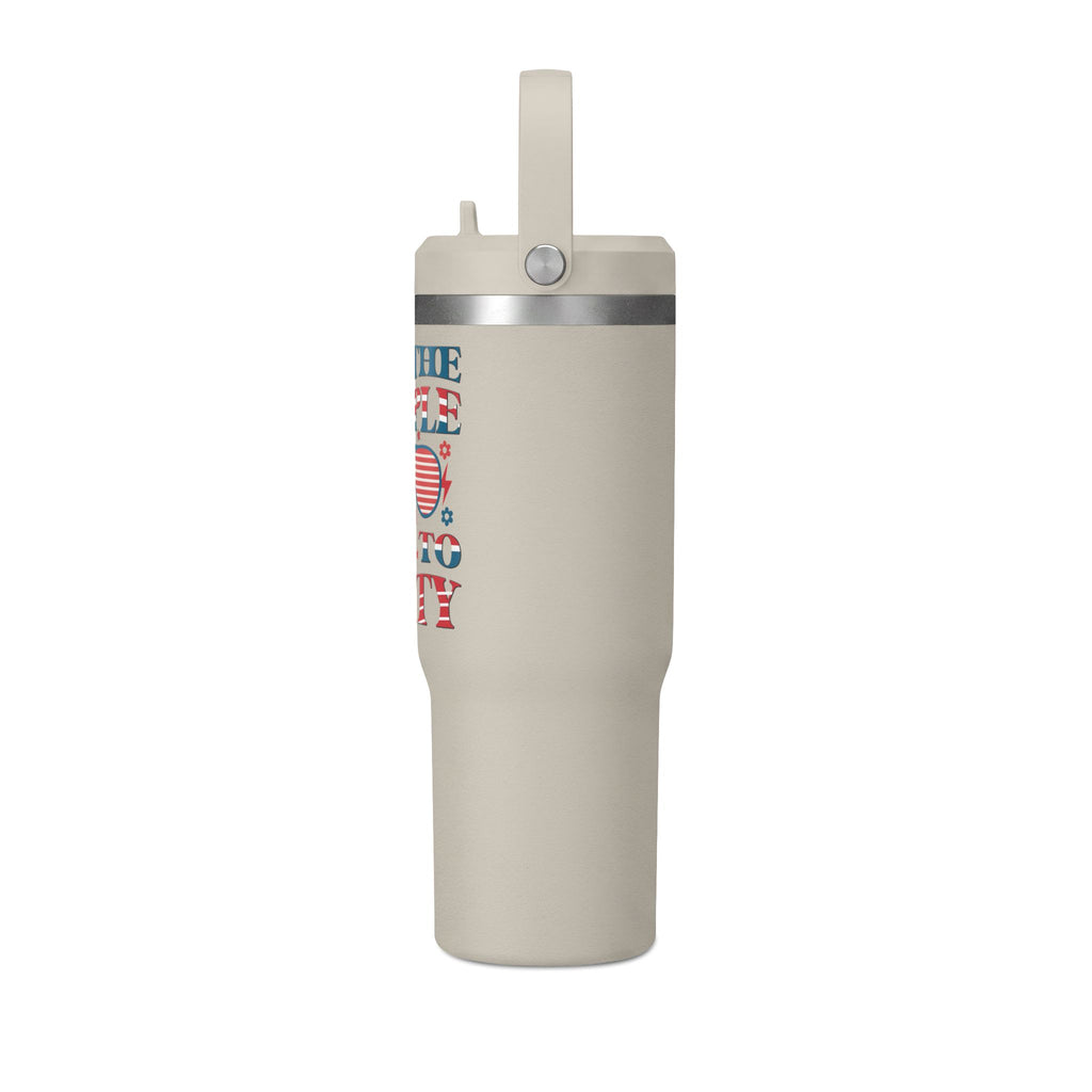 32oz Nomad Tumbler — "We the People Like to Party" Patriotic Insulated Travel Mug