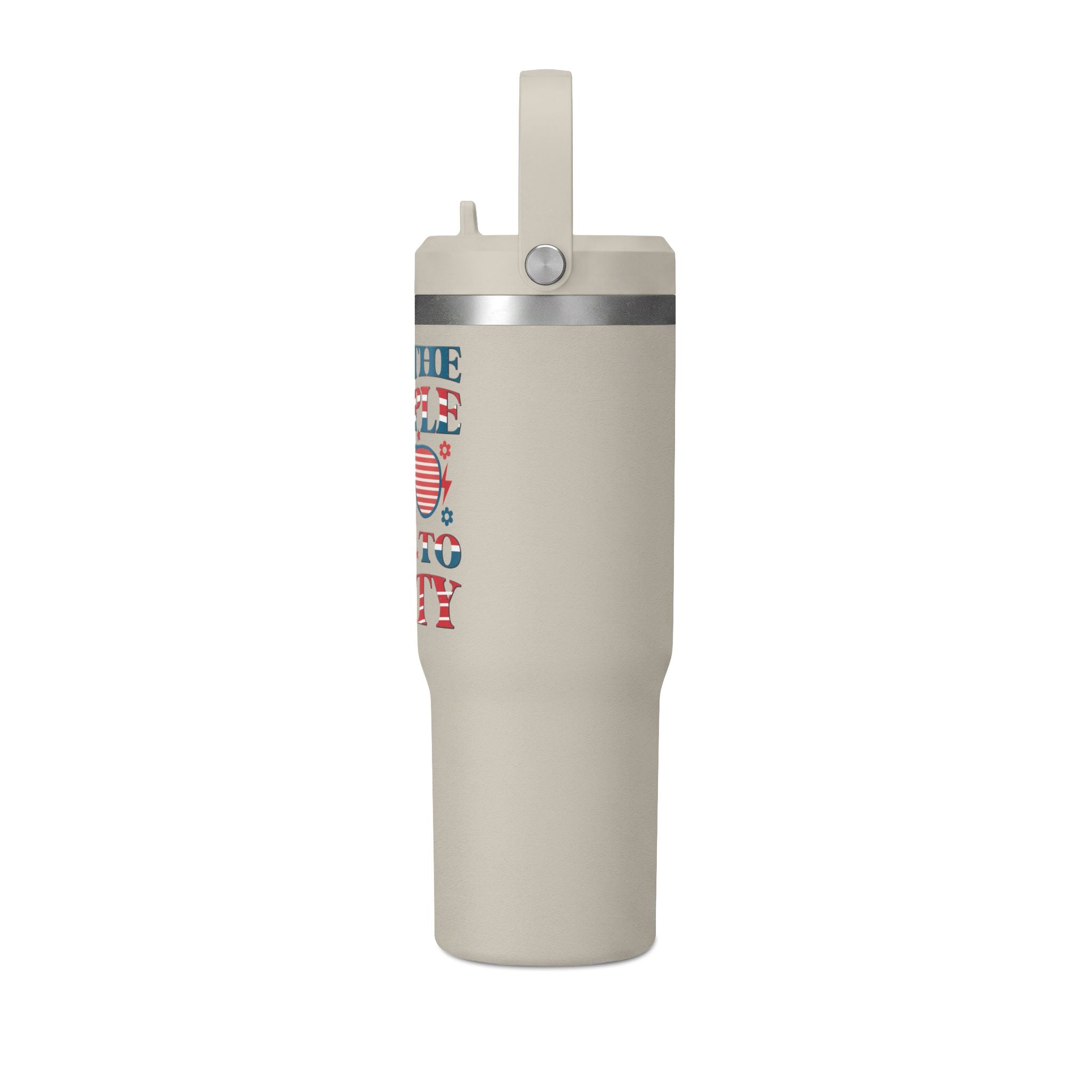32oz Nomad Tumbler — "We the People Like to Party" Patriotic Insulated Travel Mug
