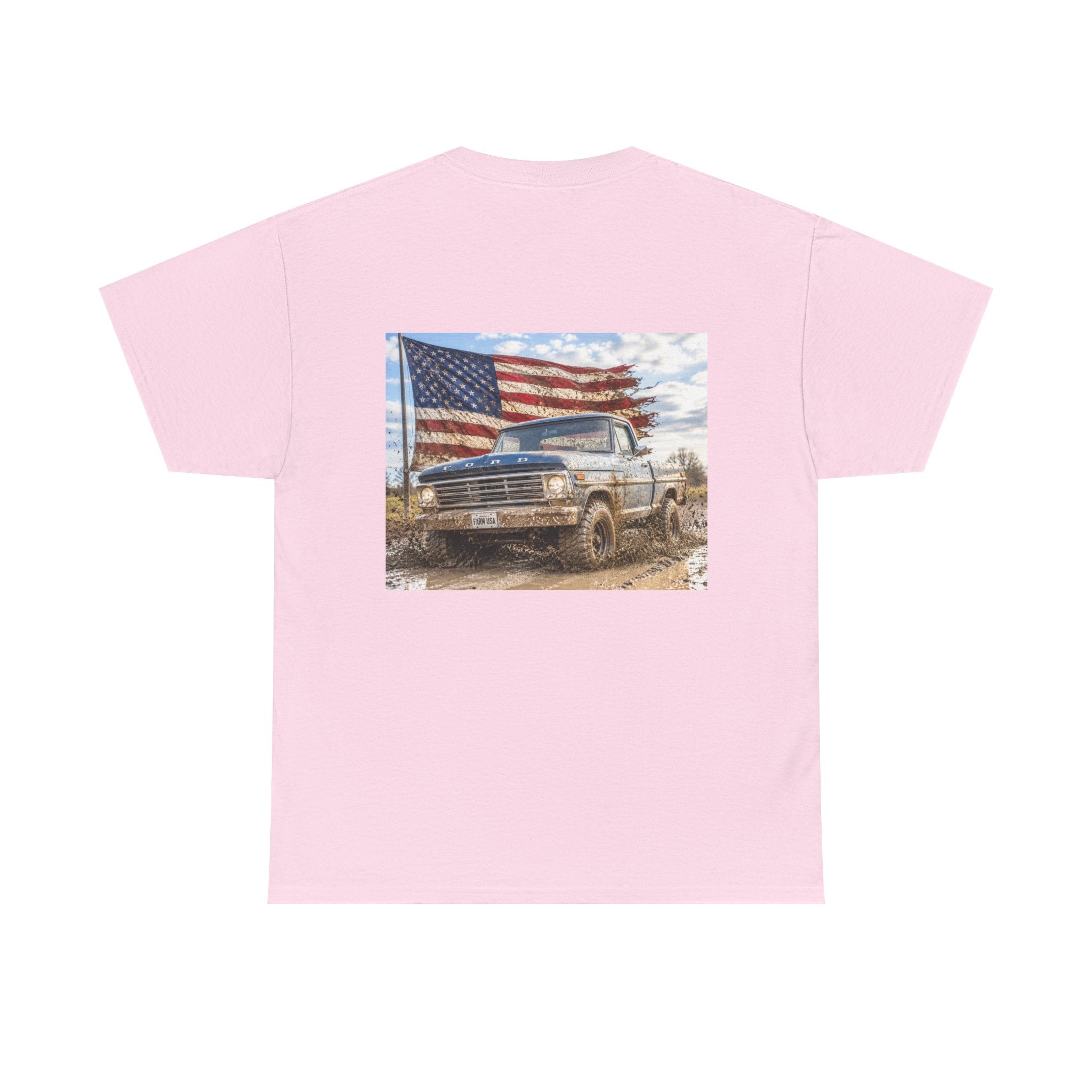 Patriotic Truck T-Shirt — American Flag Off-Road Graphic Tee