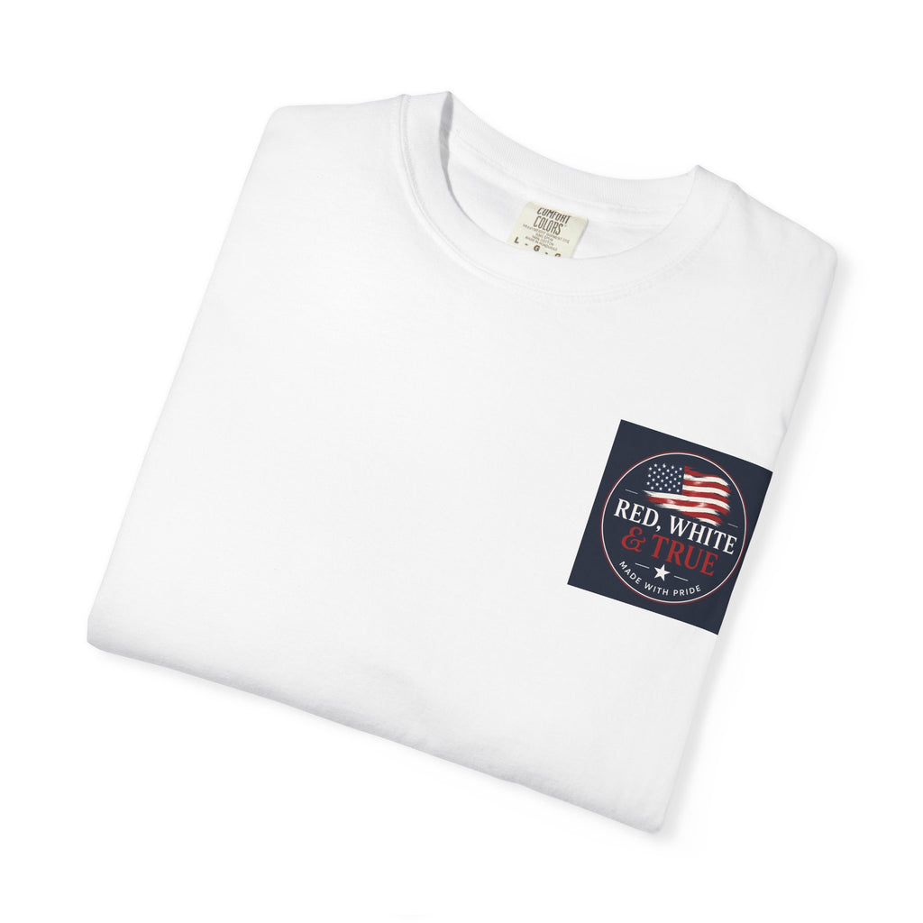American Eagle Cross T-Shirt — Patriotic Red White & Brave Graphic Tee
