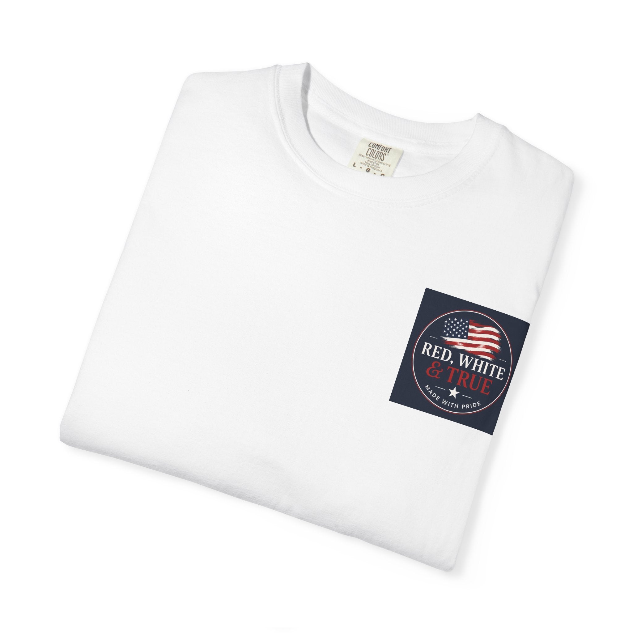 American Eagle Cross T-Shirt — Patriotic Red White & Brave Graphic Tee