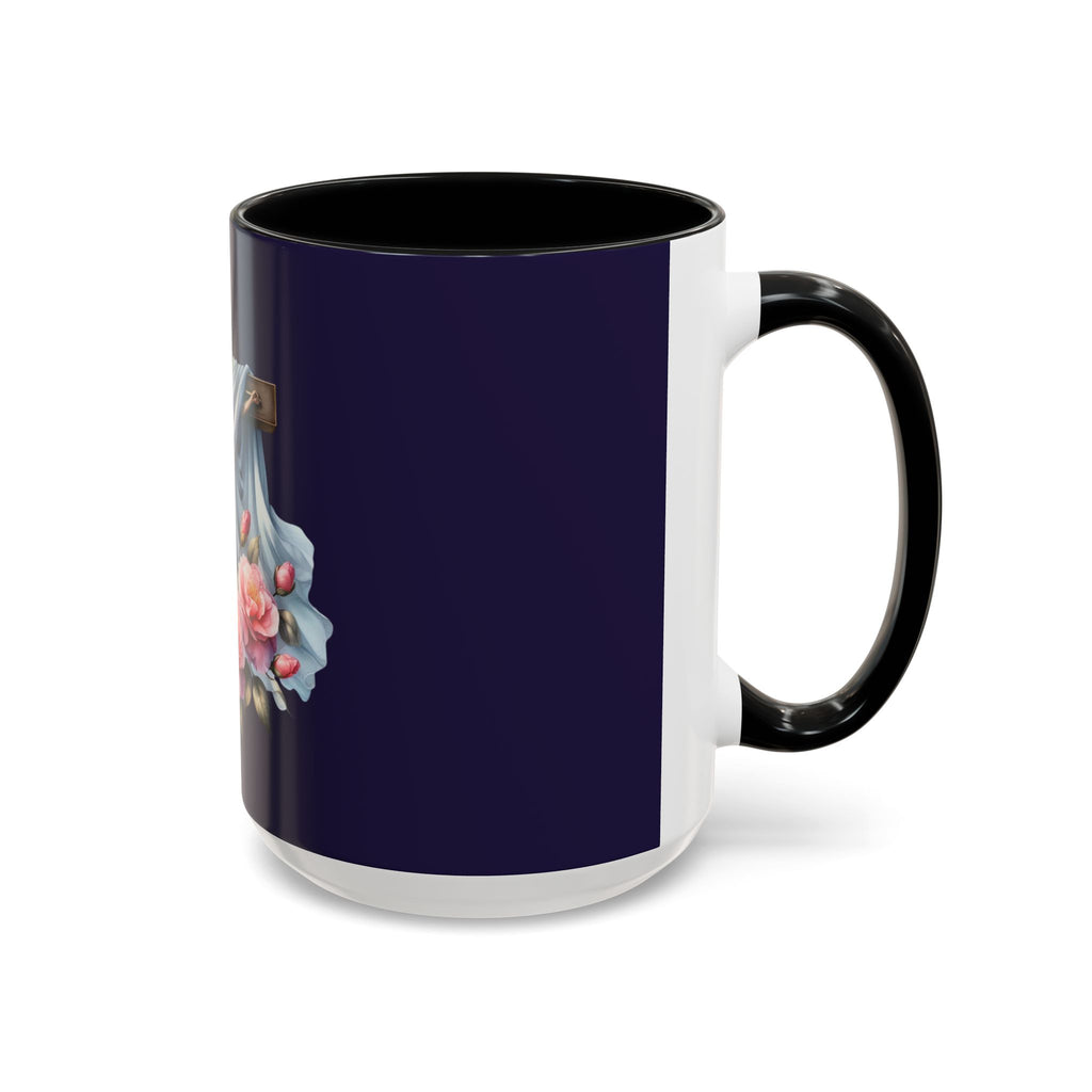 Easter Cross Coffee Mug — Floral Crucifix Accent Mug (11/15 oz)