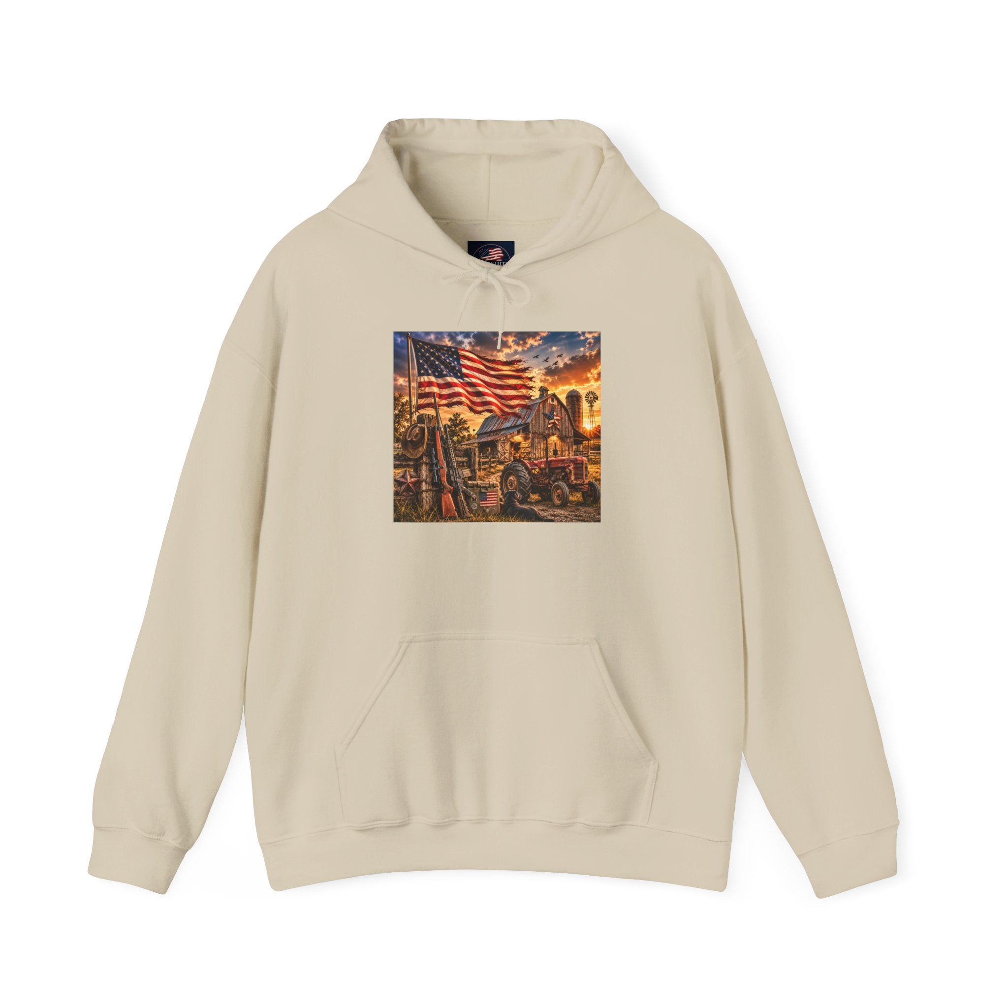 Patriotic Memorial Hoodie – American Flag Firefighter Tribute Sweatshirt