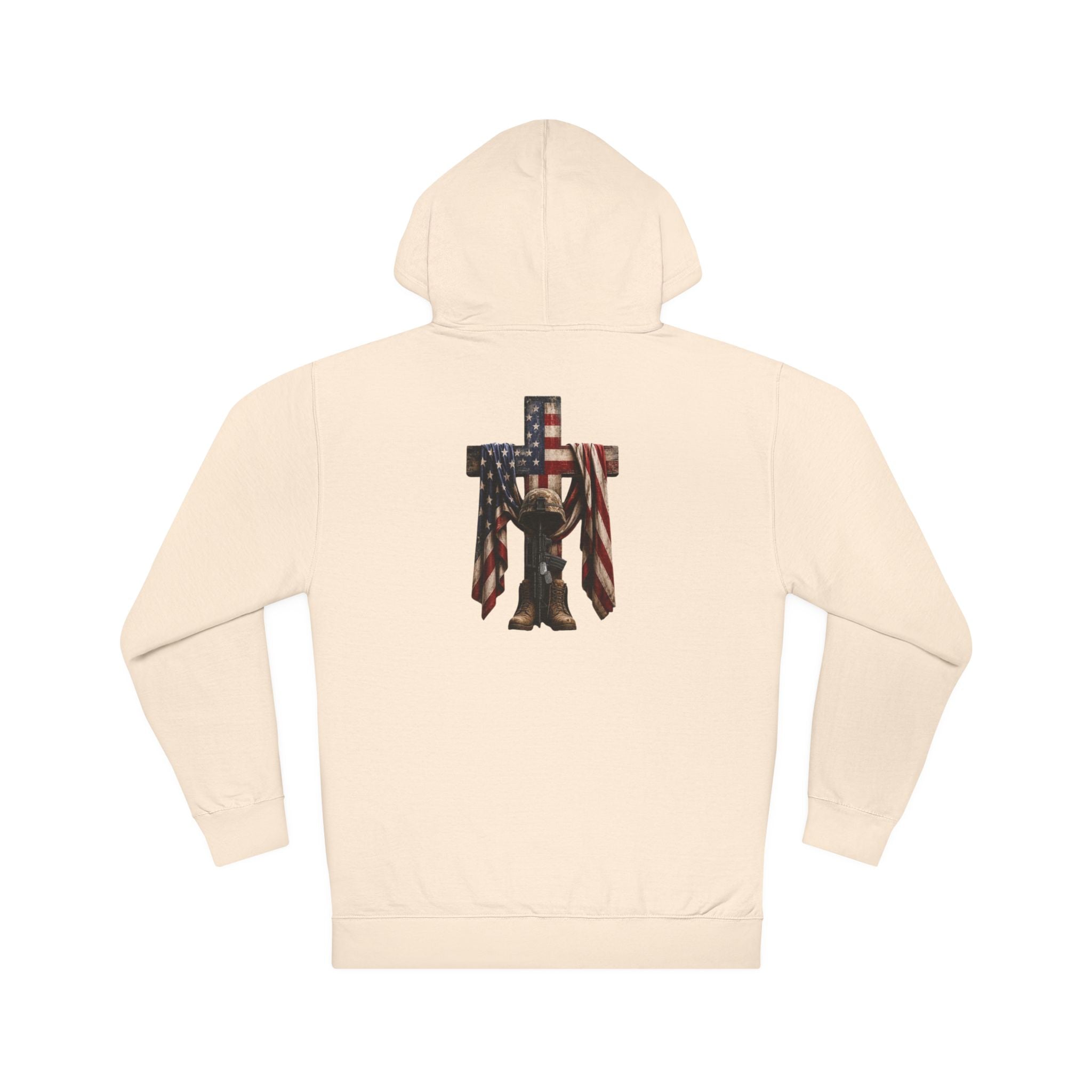 Patriotic Cross & Soldier Hoodie