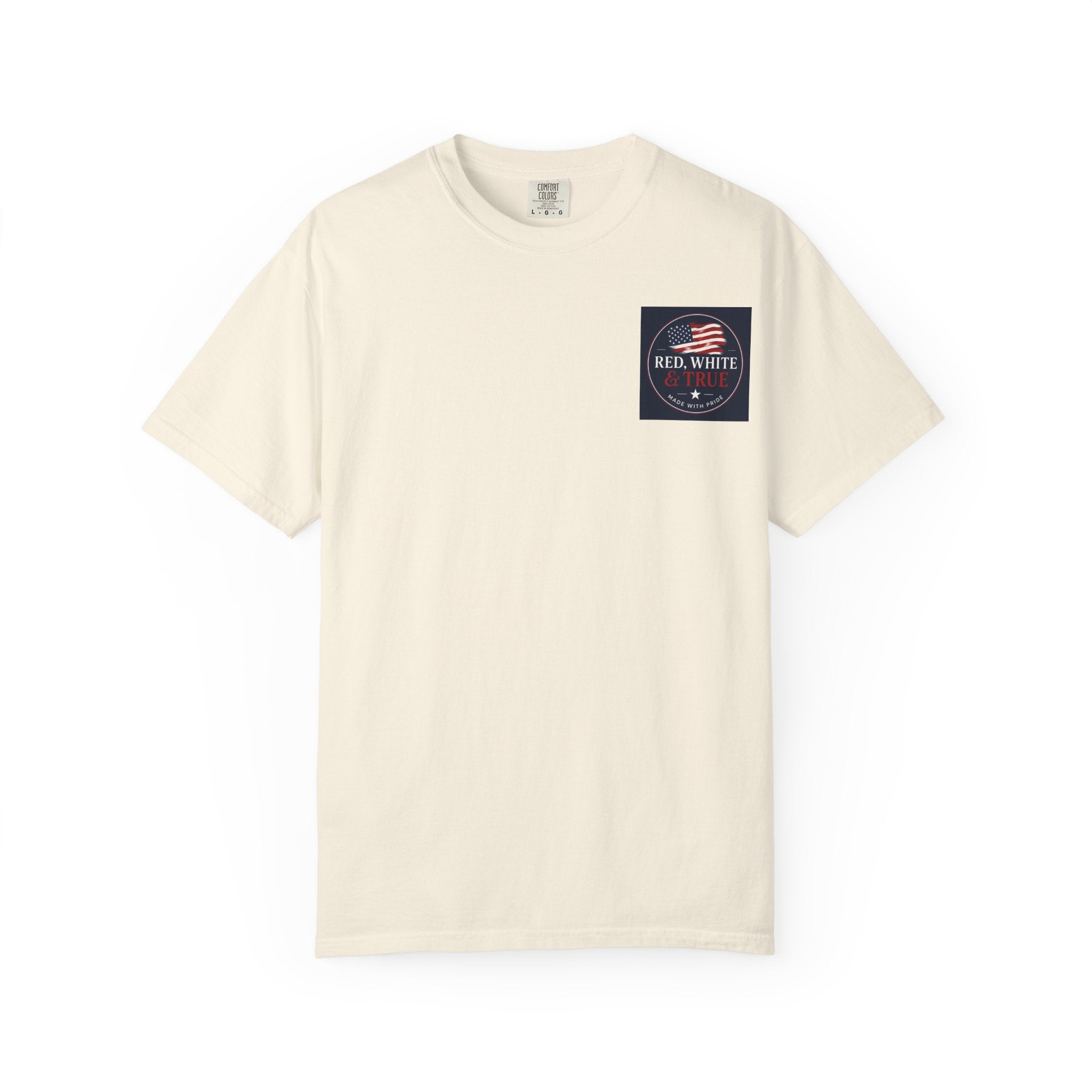 American Eagle Cross T-Shirt — Patriotic Red White & Brave Graphic Tee