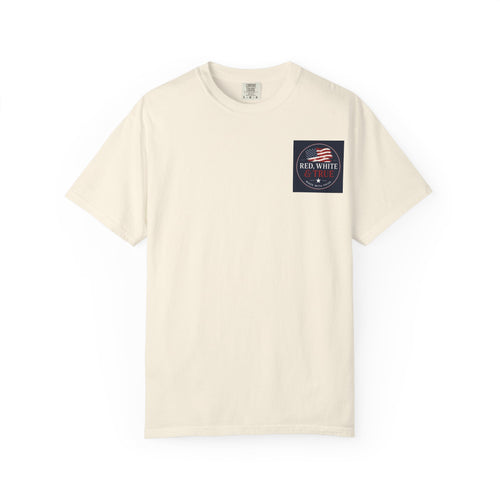 American Eagle Cross T-Shirt — Patriotic Red White & Brave Graphic Tee