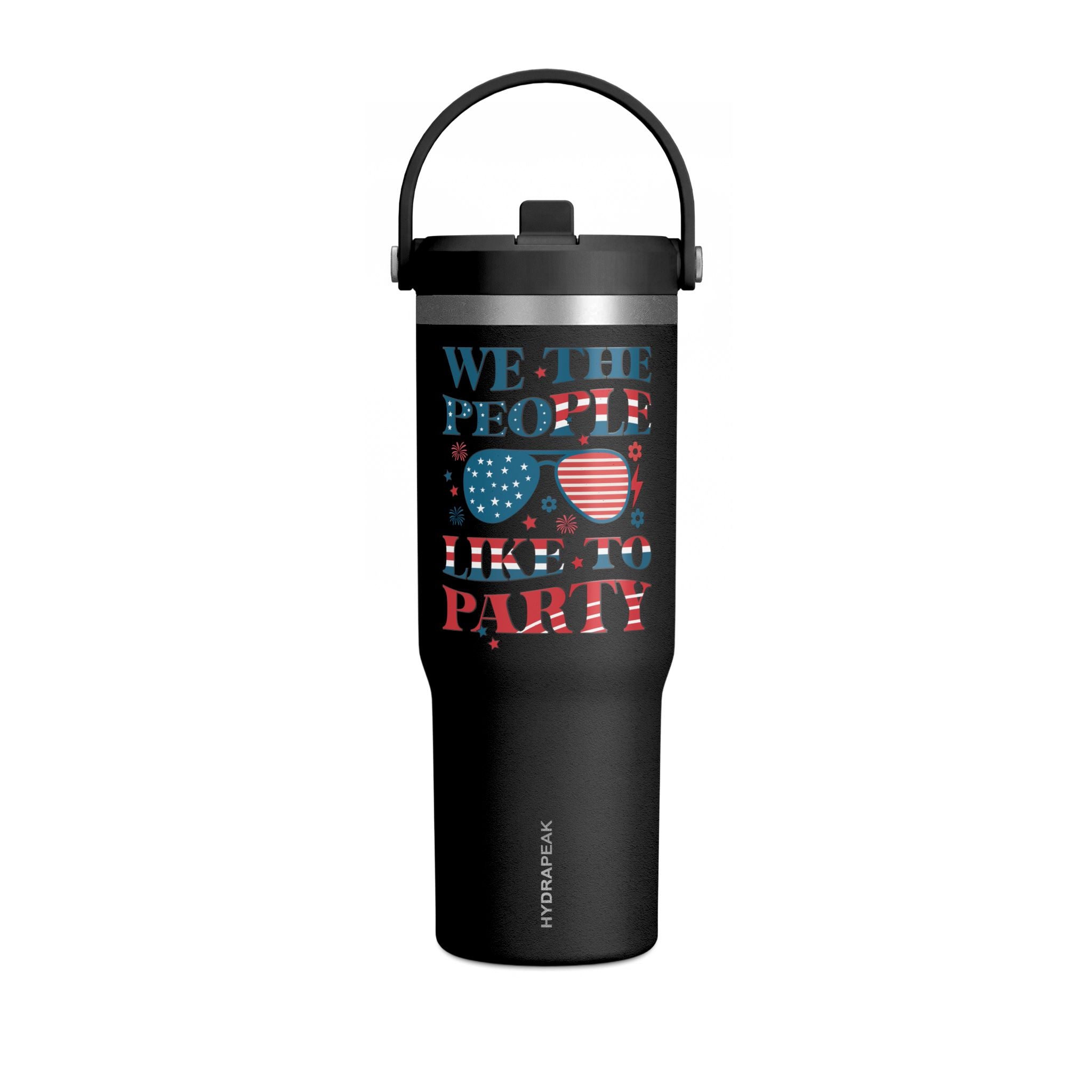 32oz Nomad Tumbler — "We the People Like to Party" Patriotic Insulated Travel Mug