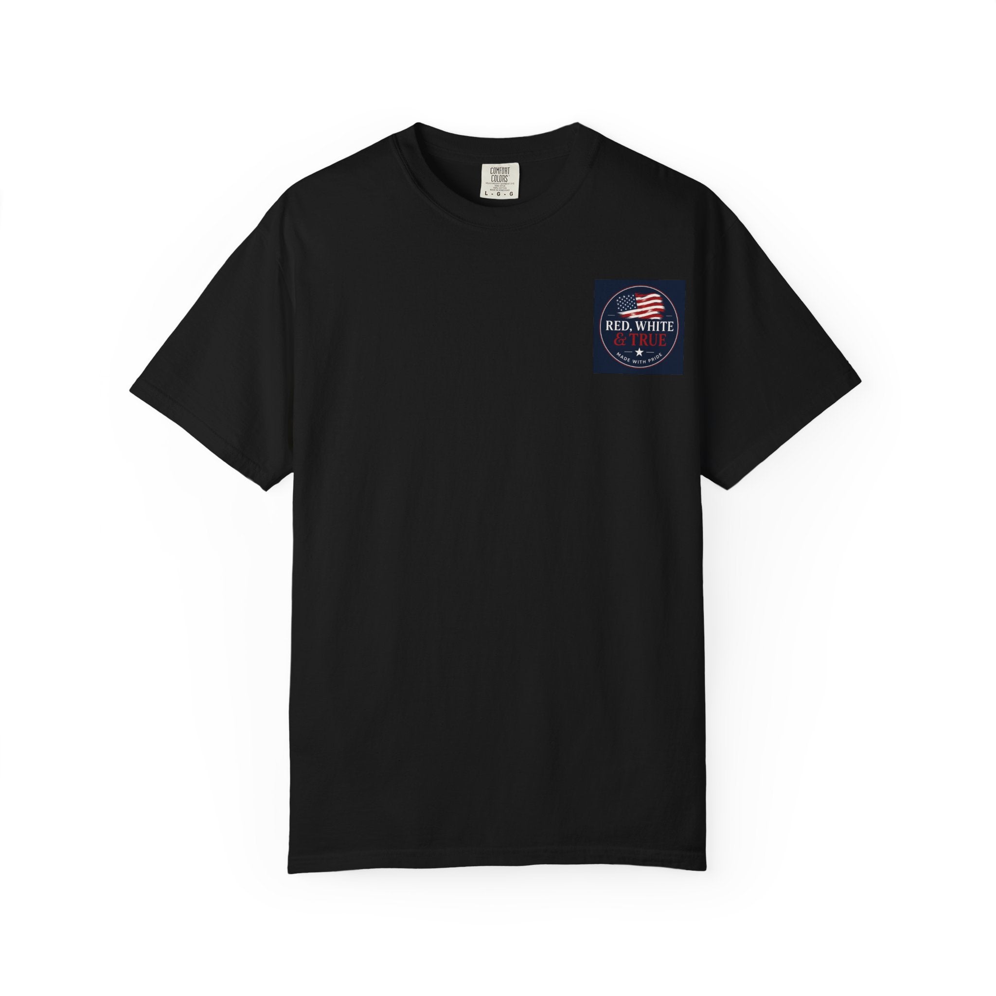 American Flag Cross T-Shirt — Patriotic 'Red White' Memorial Graphic
