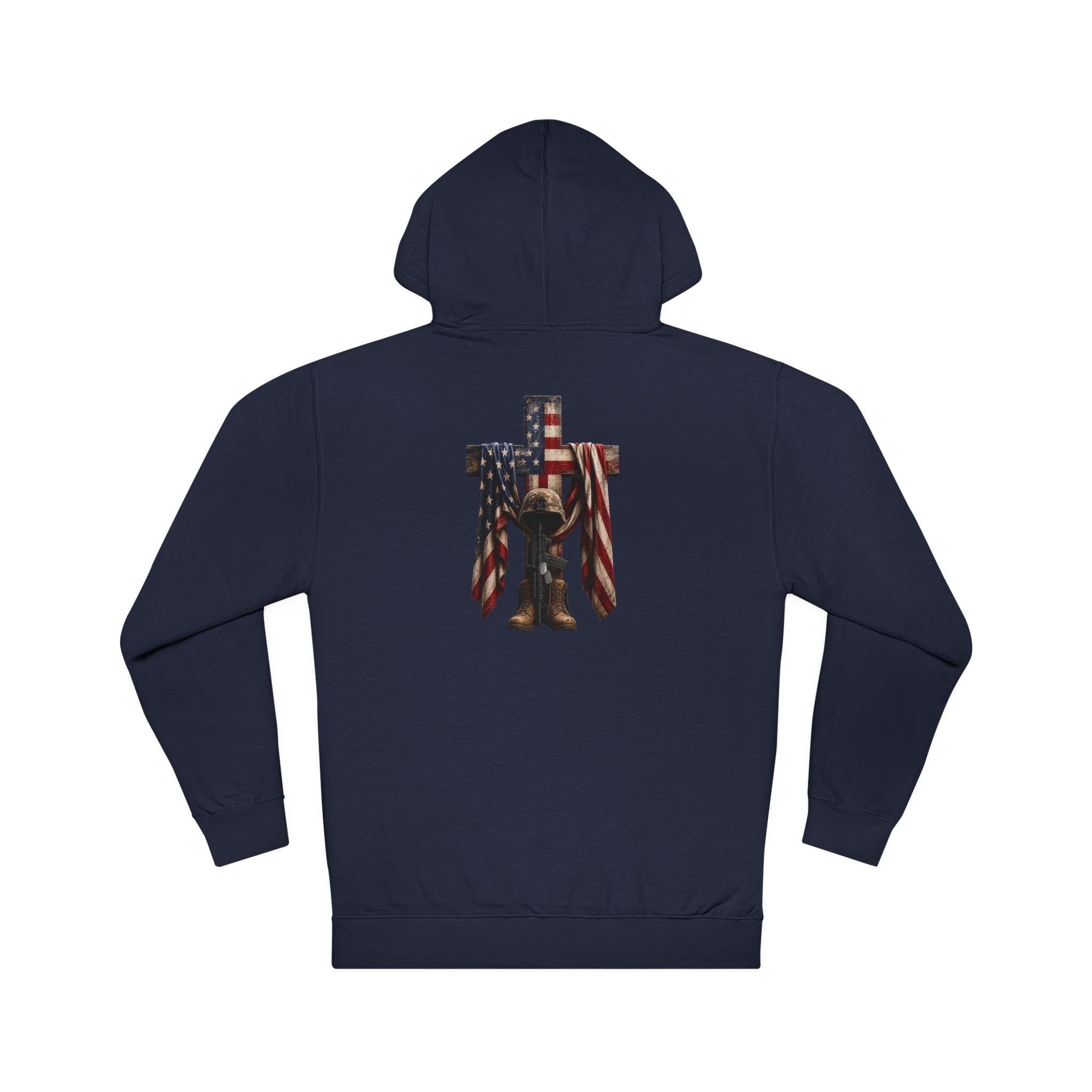 Patriotic Cross & Soldier Hoodie