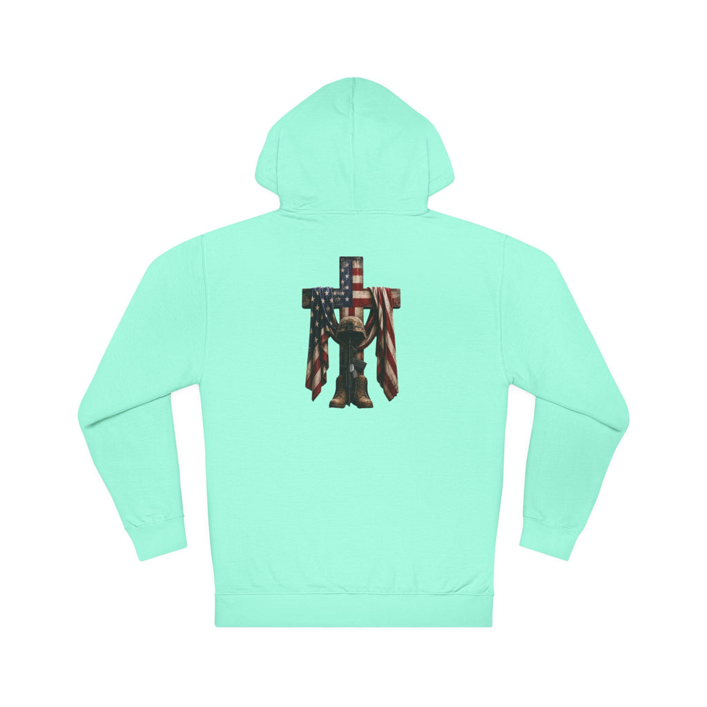 Patriotic Cross & Soldier Hoodie