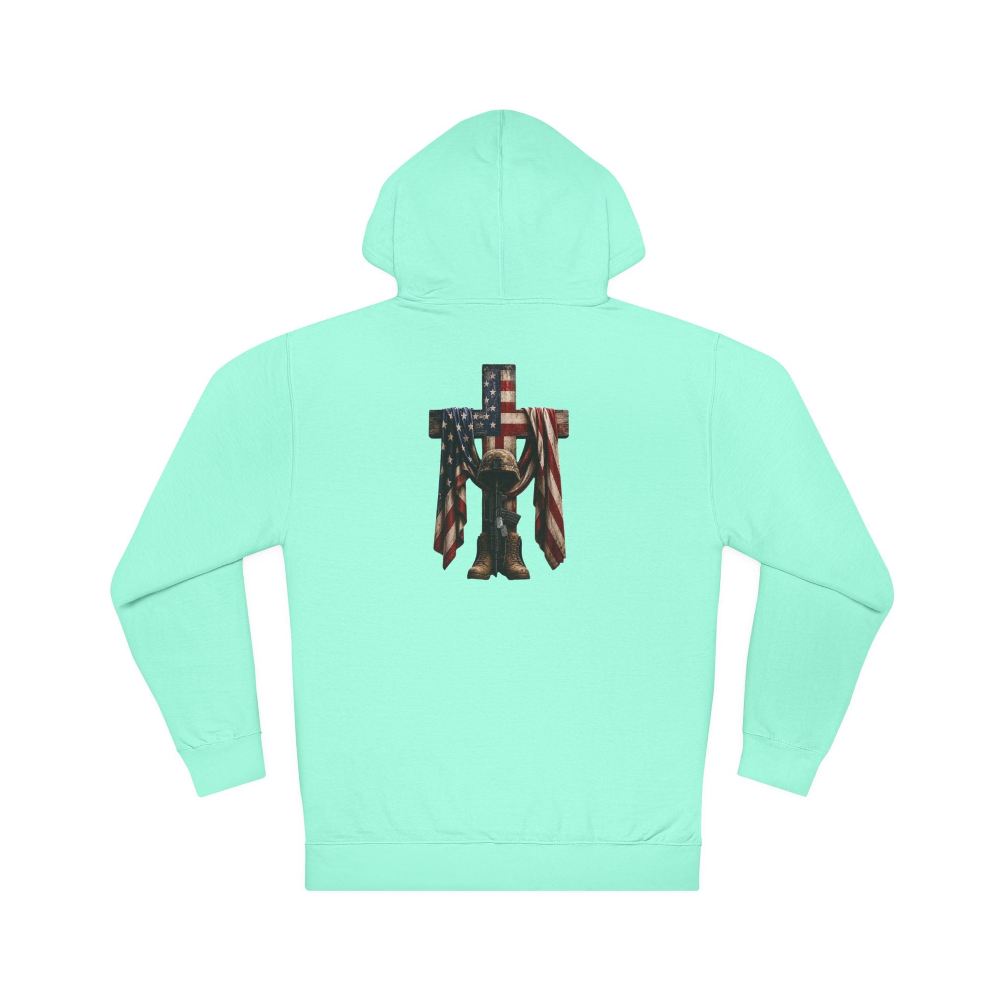 Patriotic Cross & Soldier Hoodie