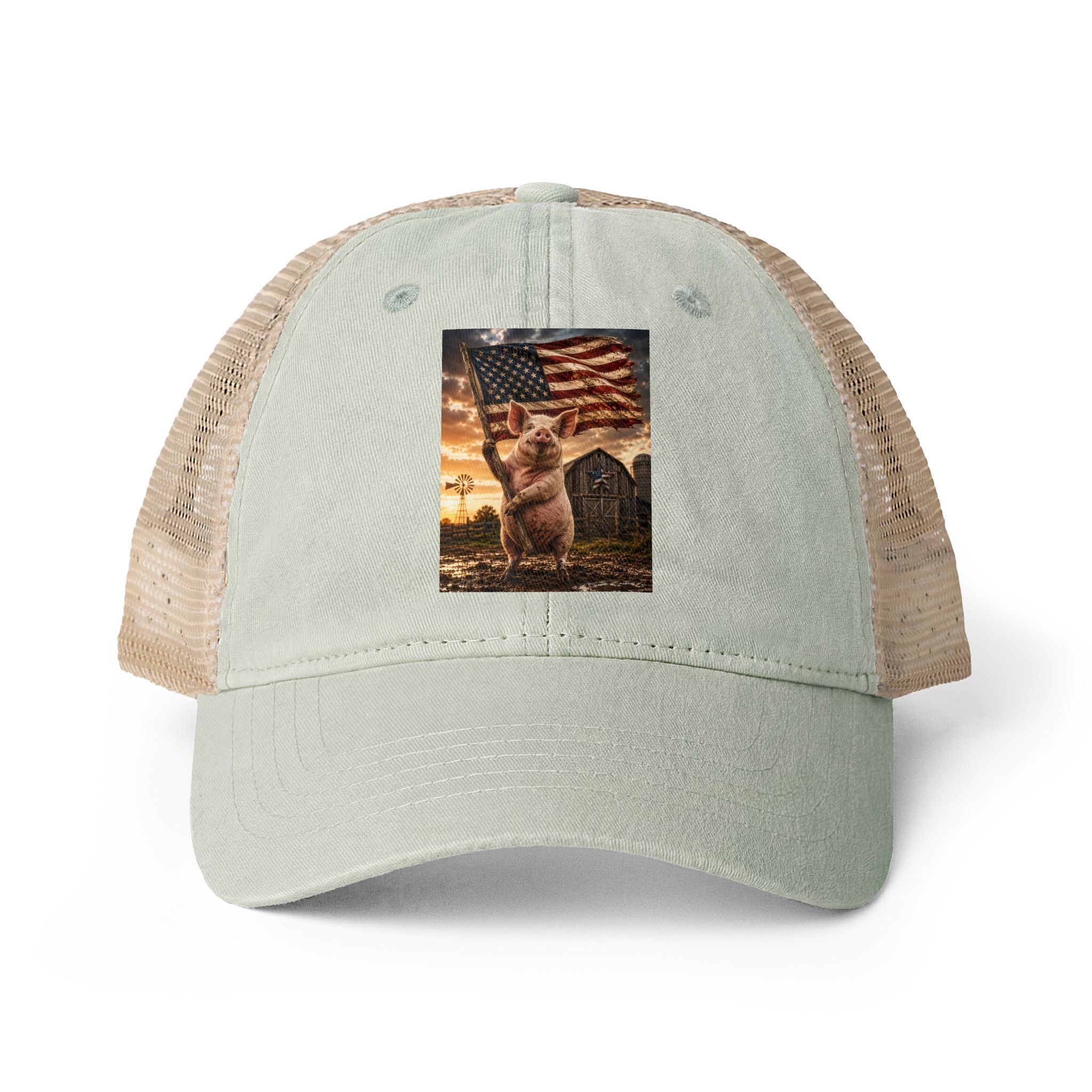 Women's Washed Mesh-Back Cap